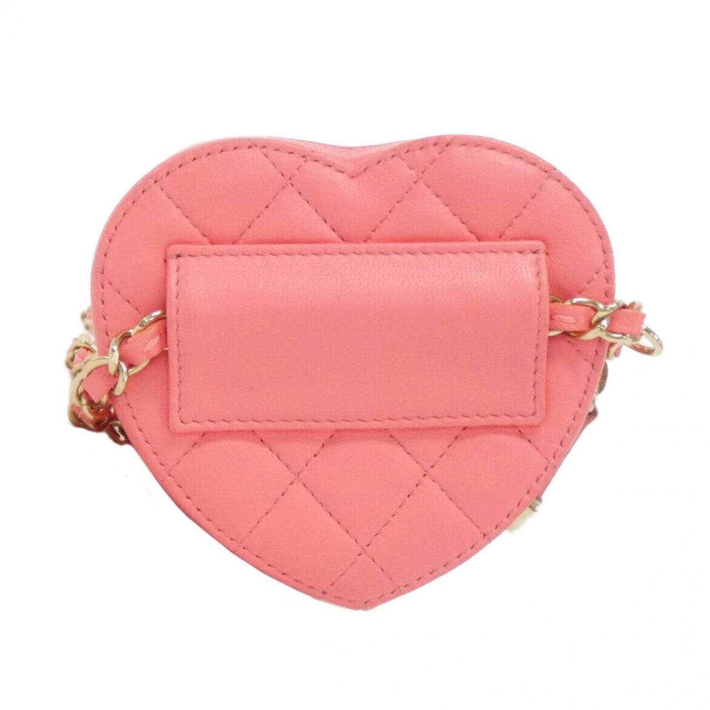 Chanel Leather Bag with  Card and Metal Fittings