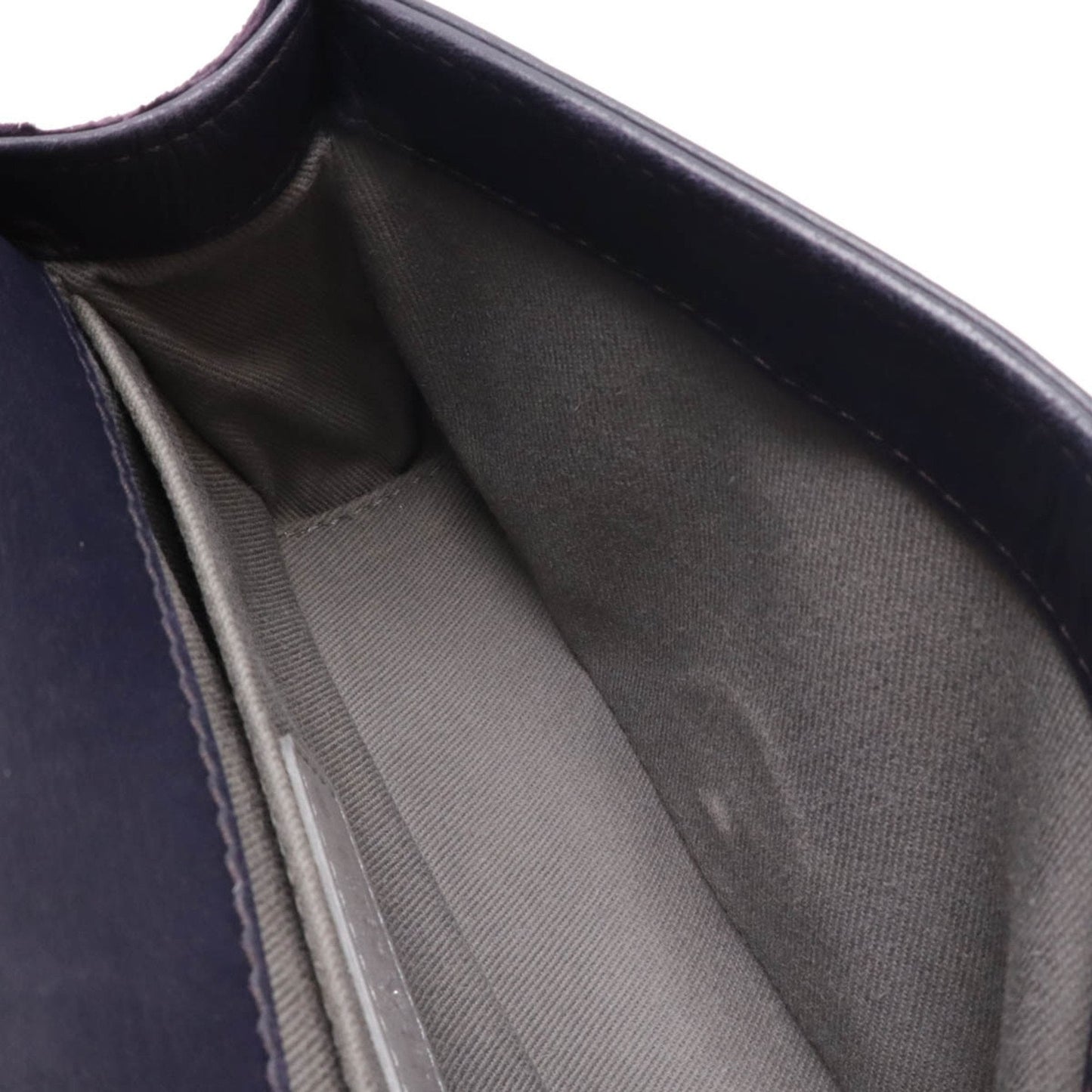 Chanel Velvet Boy Bag with Metal Fittings and Sun Damage