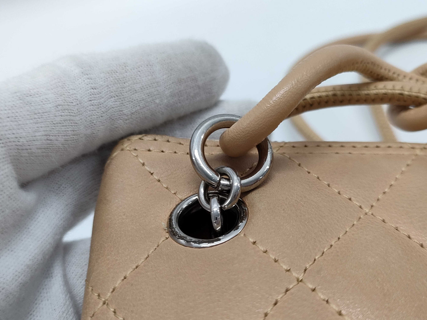 Chanel Leather Shoulder Bag with Adjustable Strap