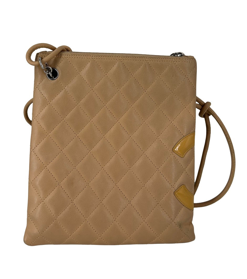 Chanel Leather Shoulder Bag with Adjustable Strap
