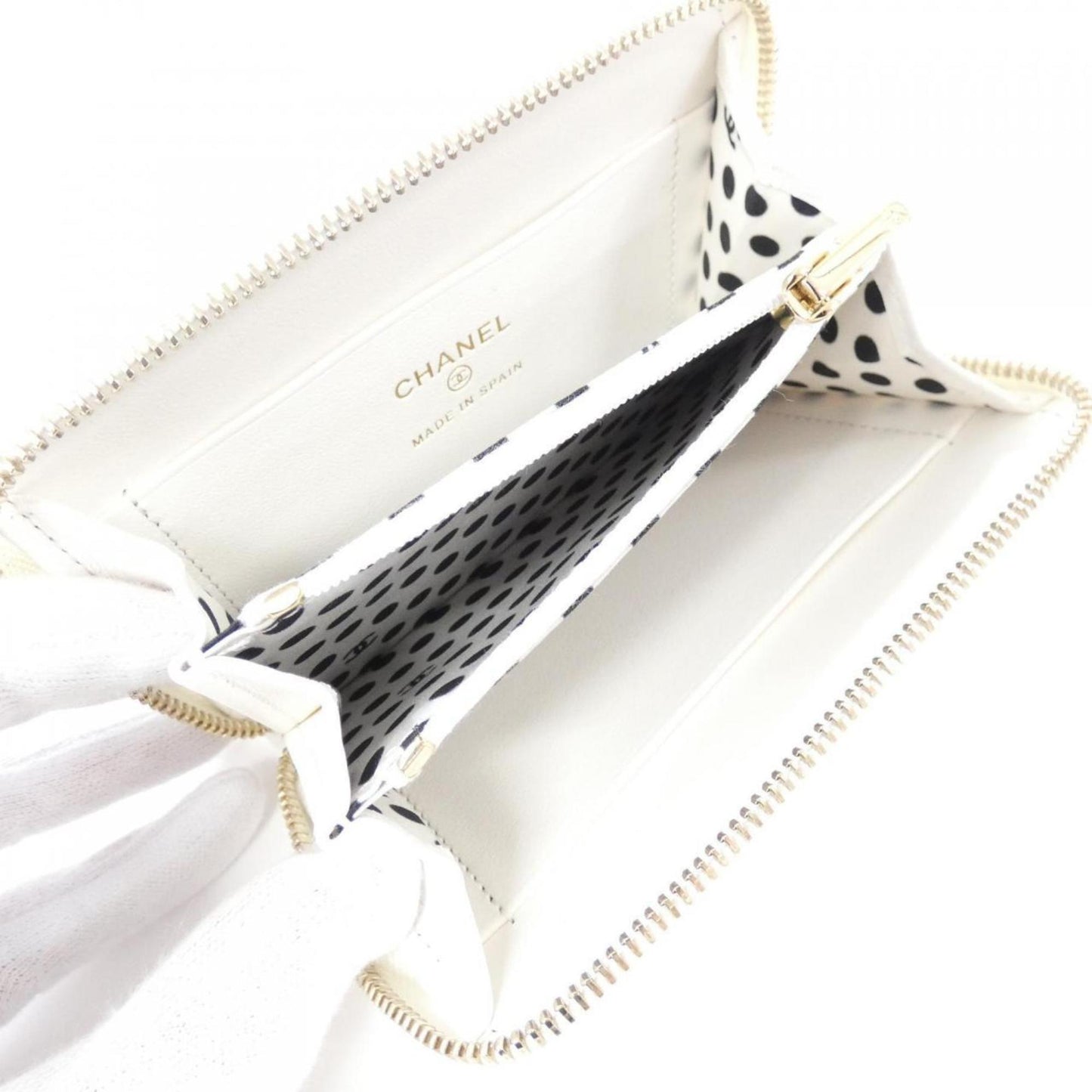 Chanel Luxury Leather Wallet with Box and Dust Bag