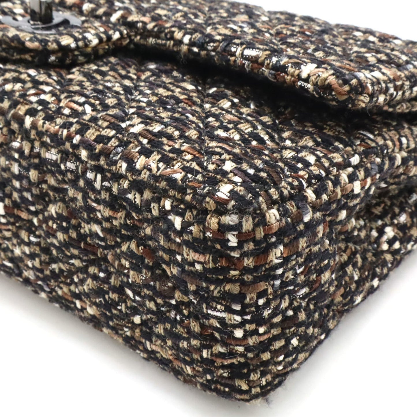 Chanel Timeless Tweed Bag with Dust Bag and  Card