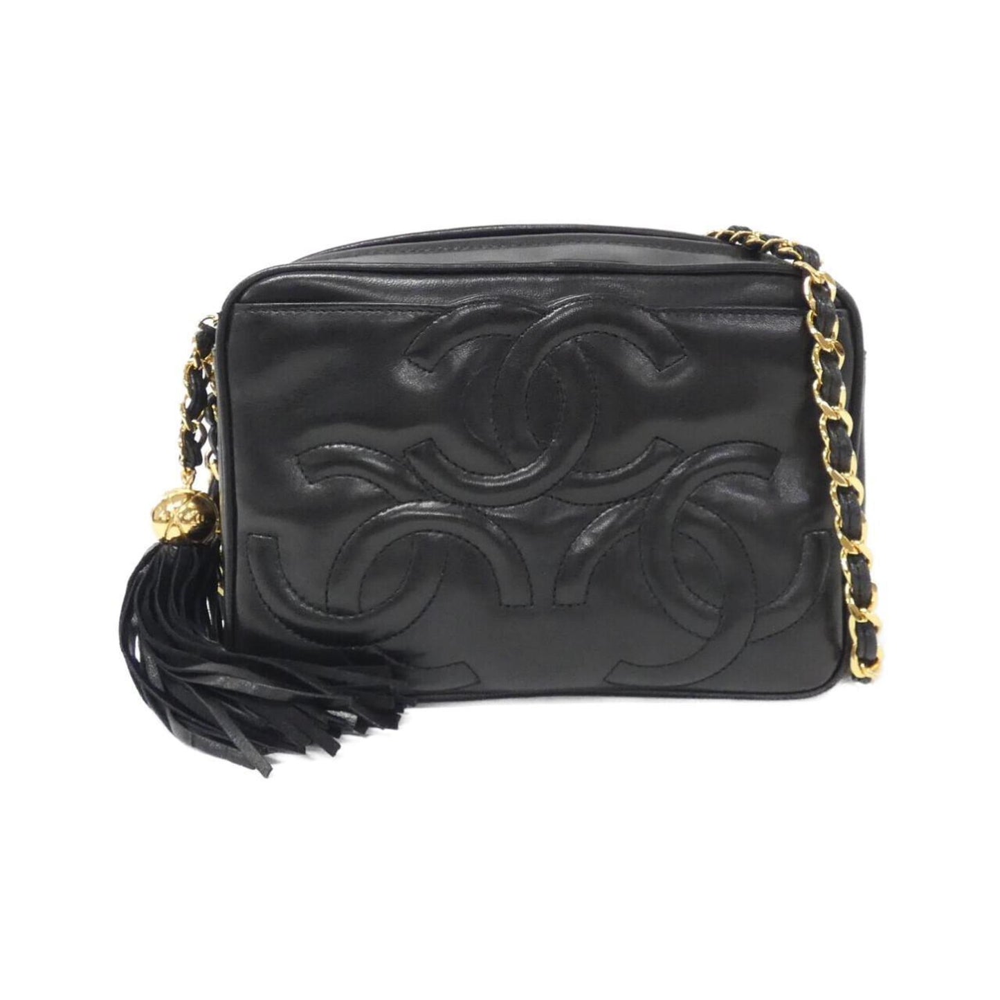 Chanel Leather Camera Bag with Strap and Minimal Wear