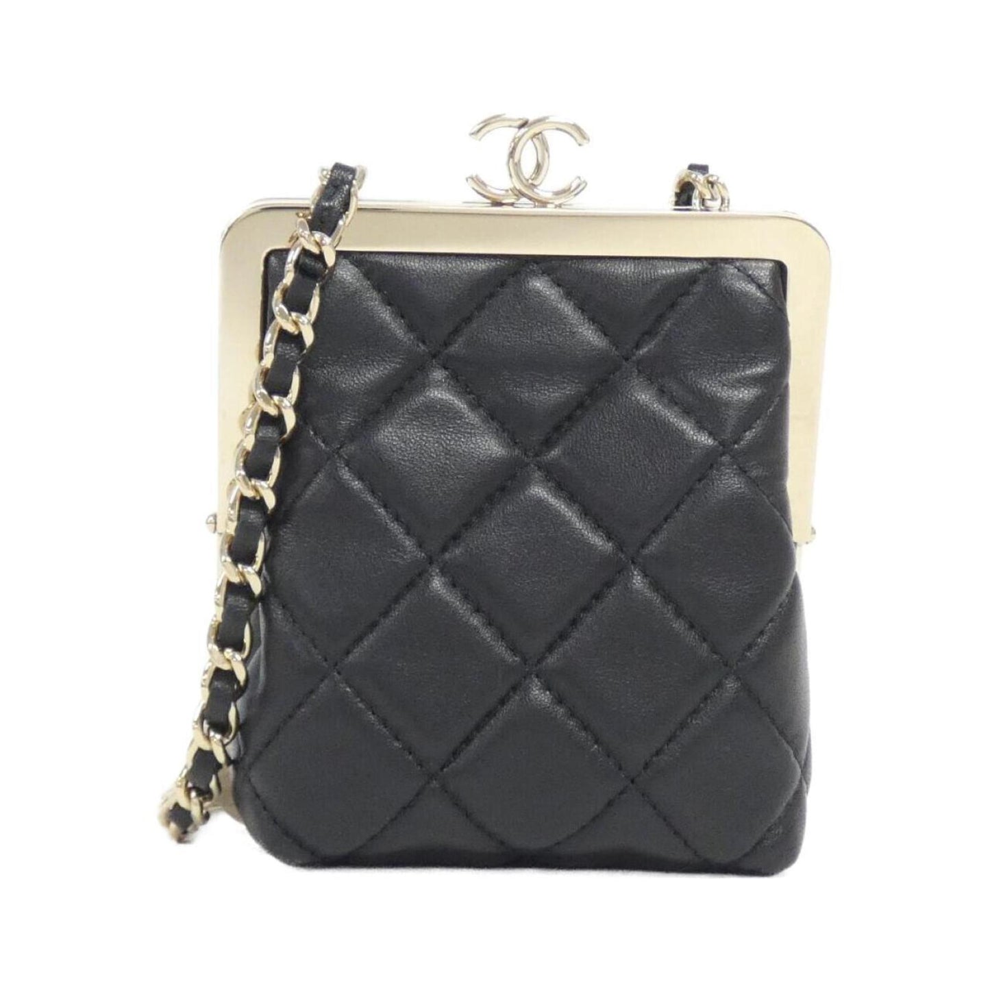 Chanel Leather Handbag with  Card Made in Italy