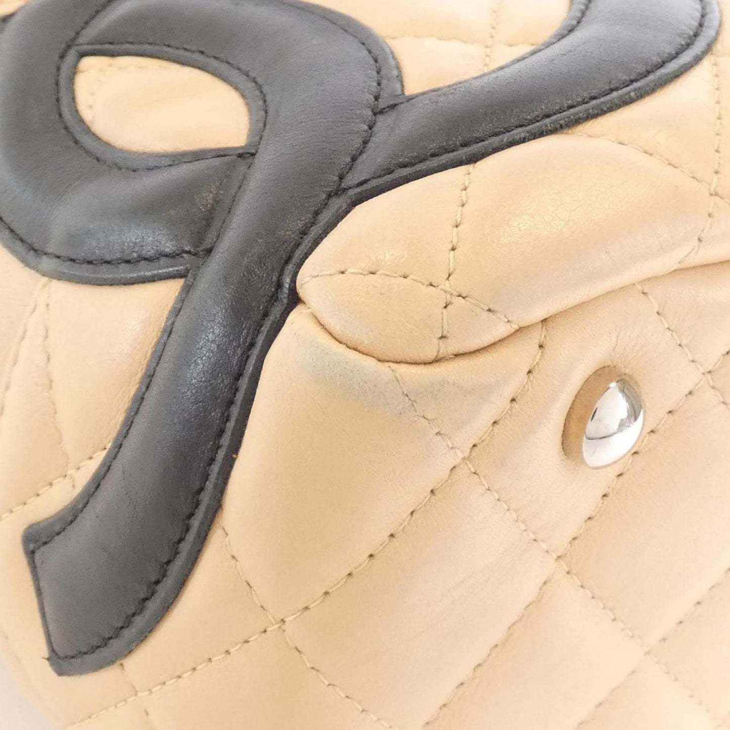 Chanel Leather Cambon Bag with Good Condition and Slight Wear