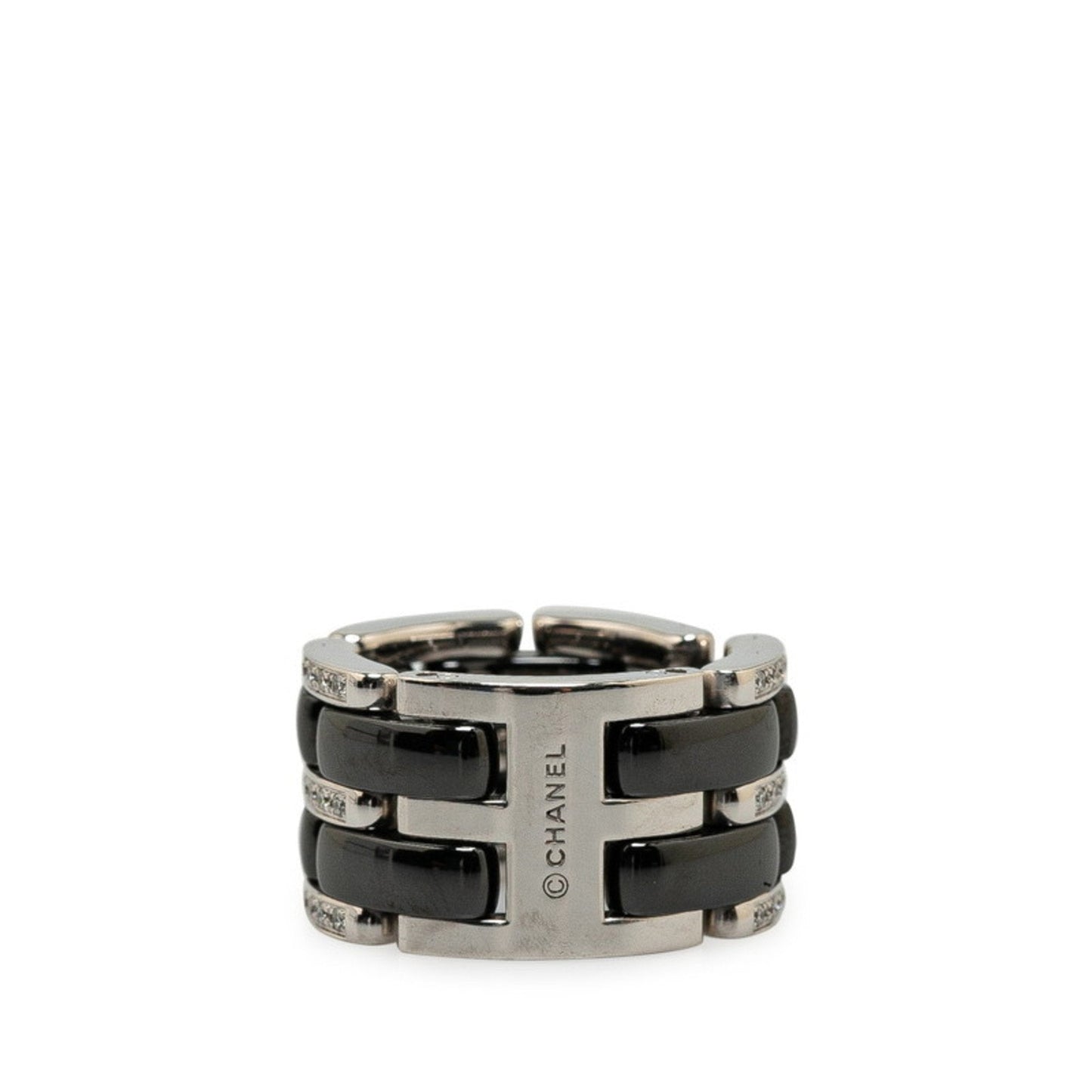 Chanel White Gold Ultra Ring with Box and Dust Bag