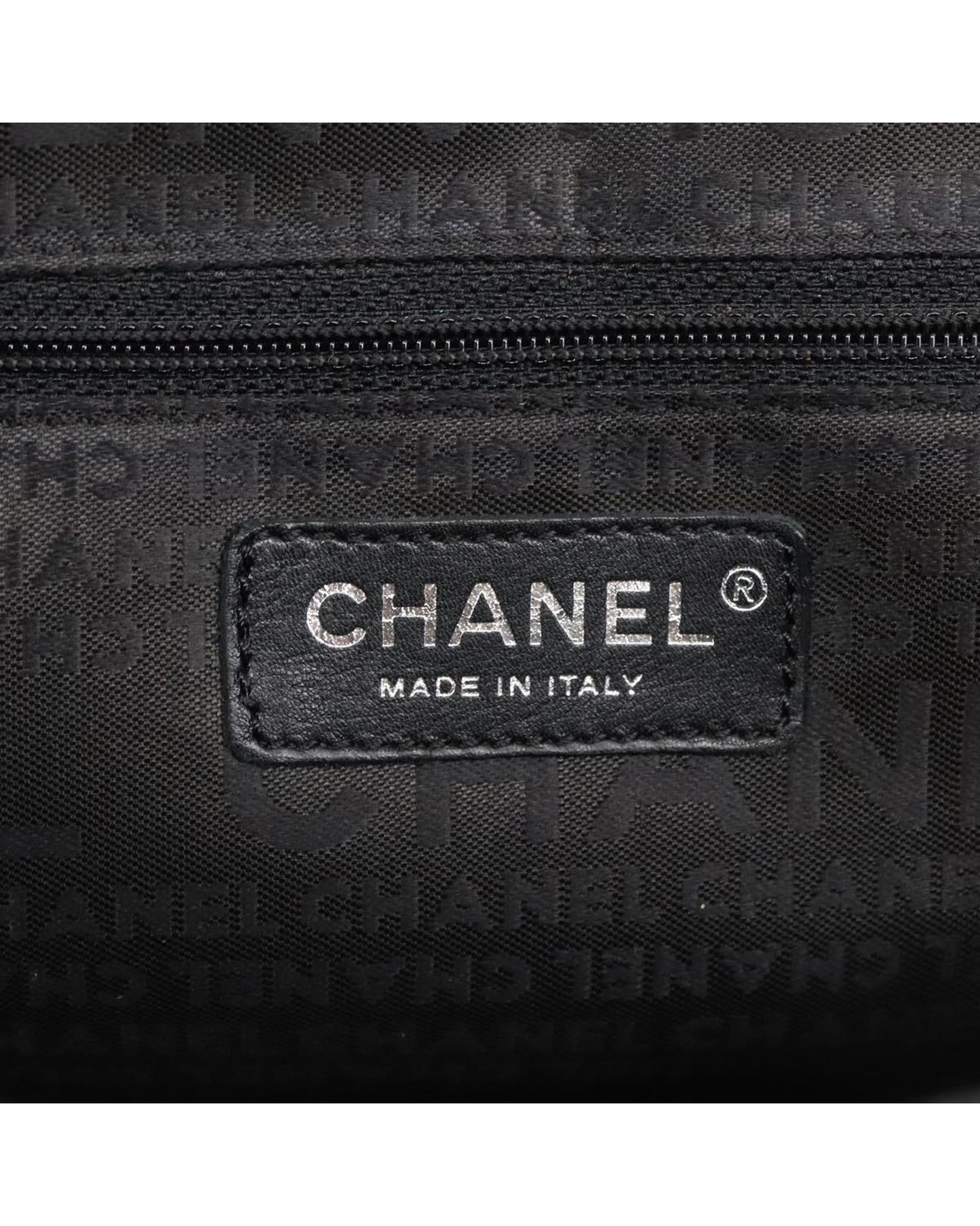 CHANEL Camelia Chain Canvas Shoulder Bag