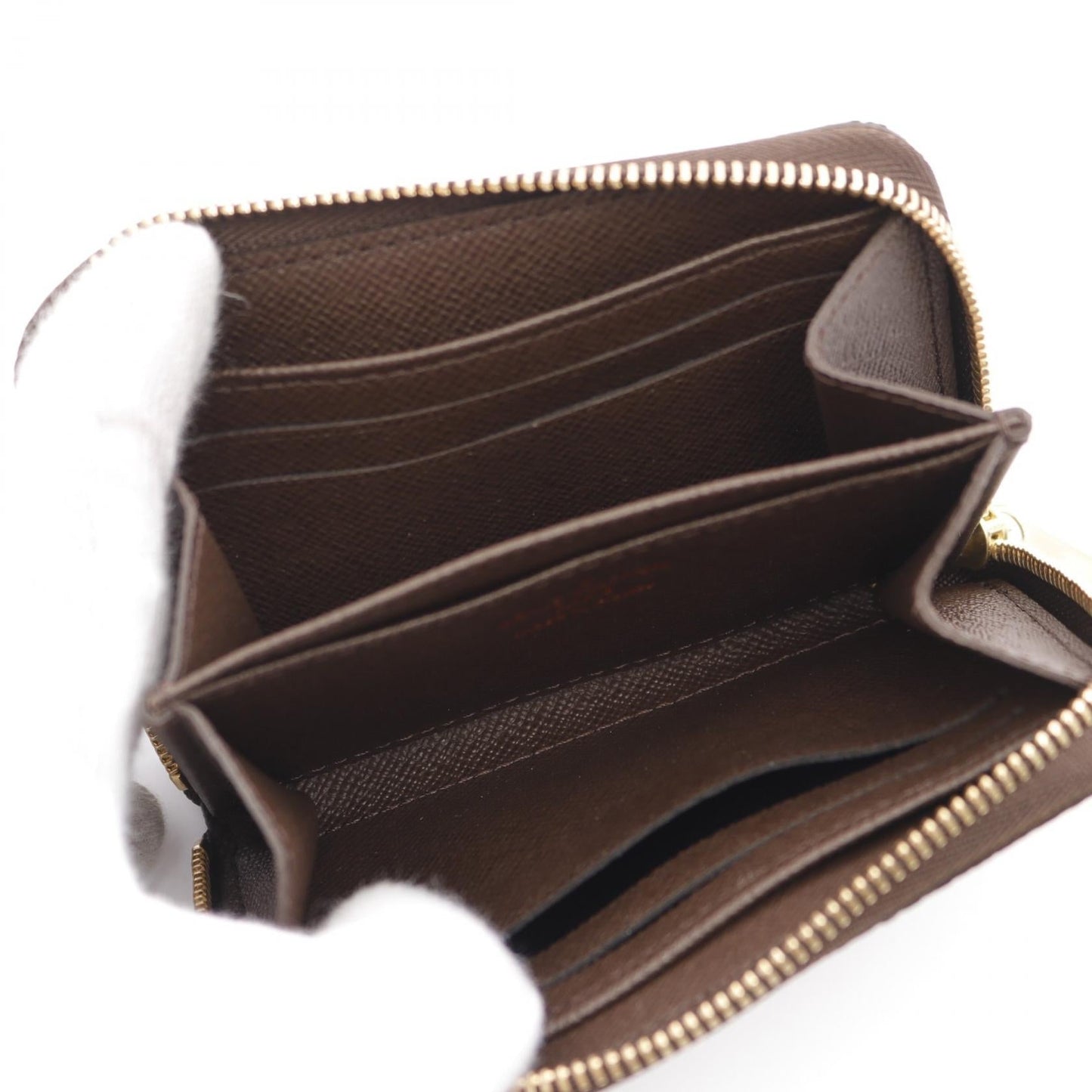 Louis Vuitton Damier Ebene Zippy Coin Purse Wallet