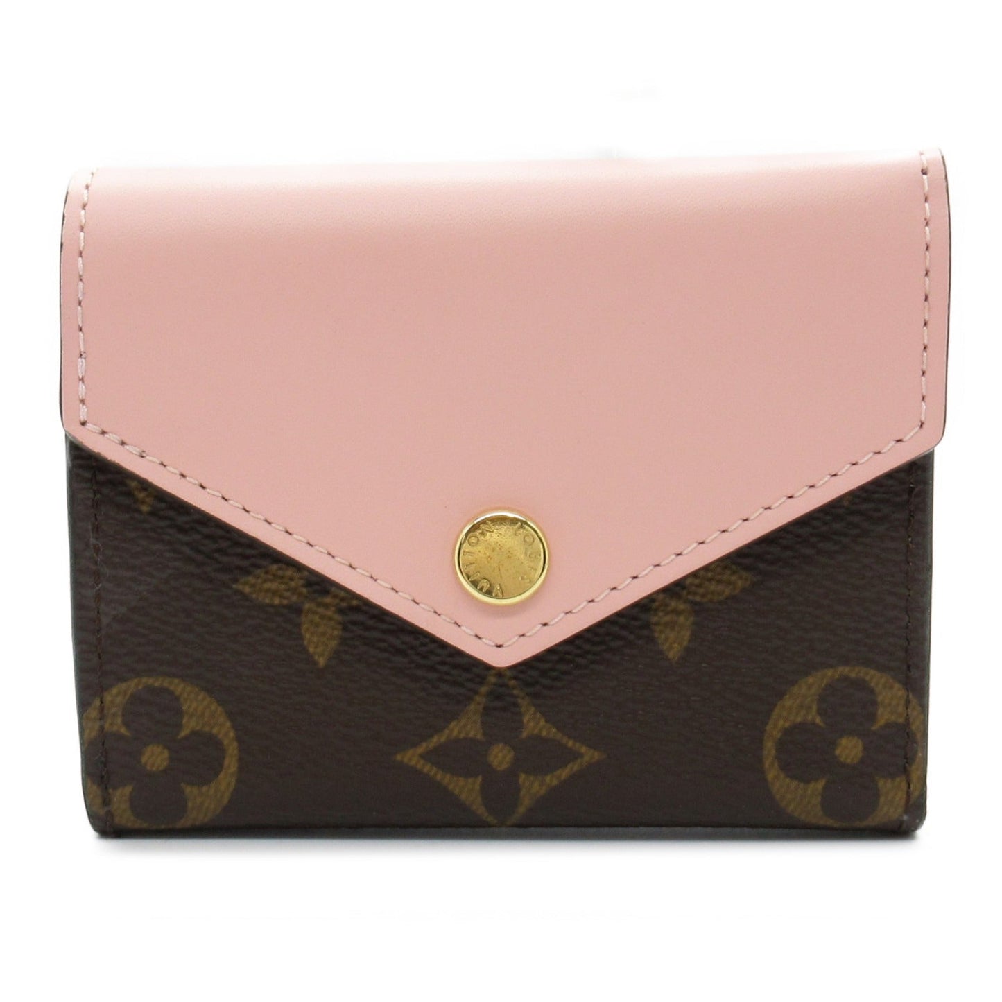 Louis Vuitton Zoe Trifold Wallet Monogram Brown/Pink