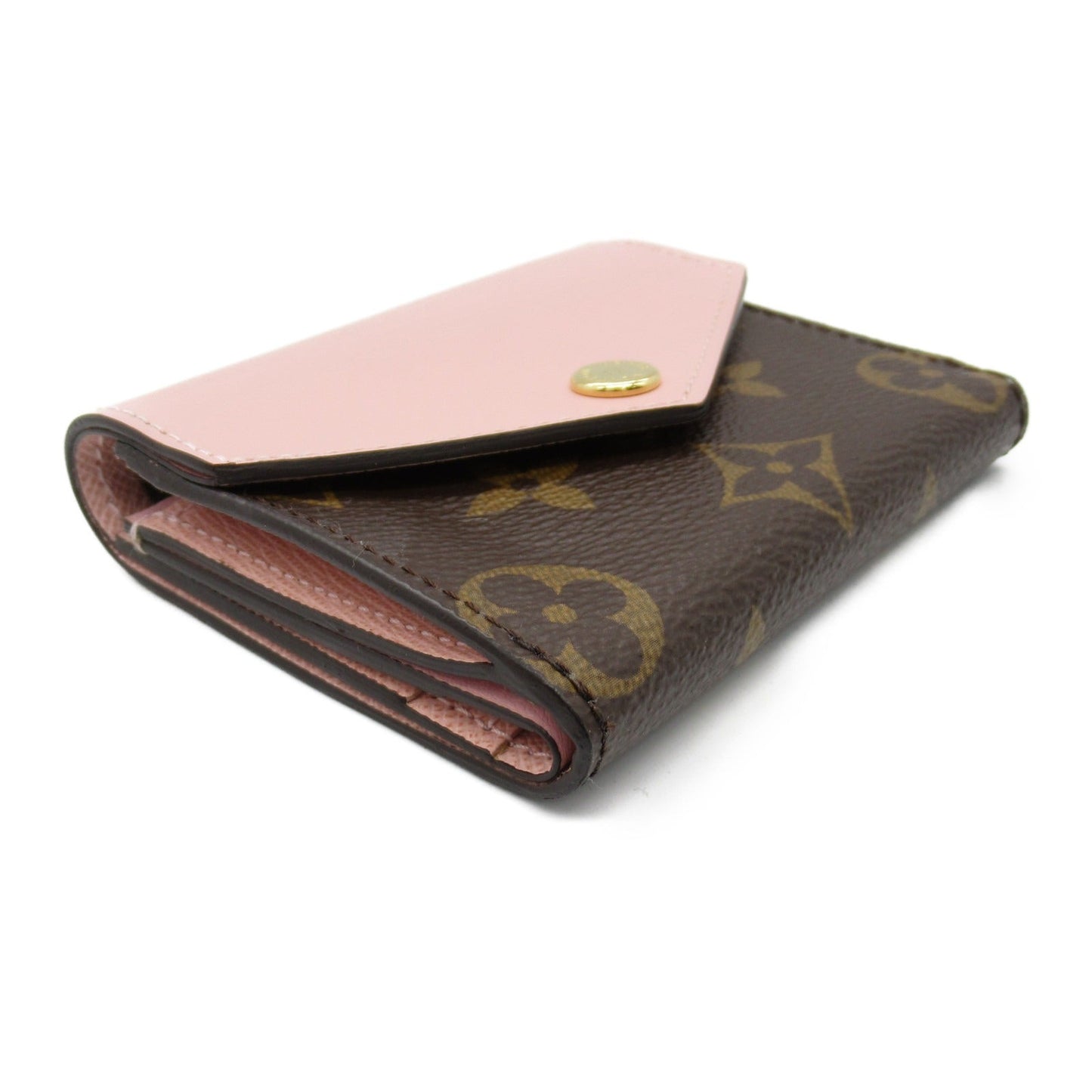 Louis Vuitton Zoe Trifold Wallet Monogram Brown/Pink