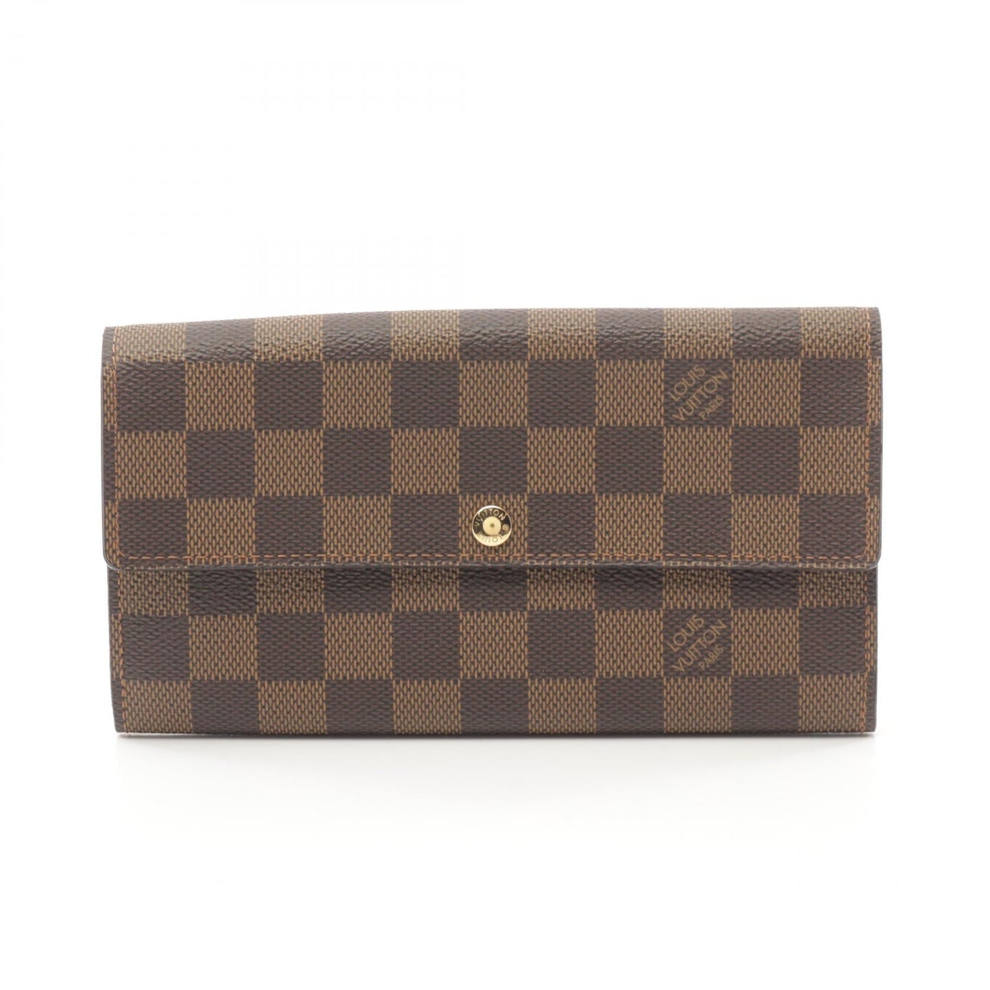 Louis Vuitton Damier Canvas Leather Wallet N61734