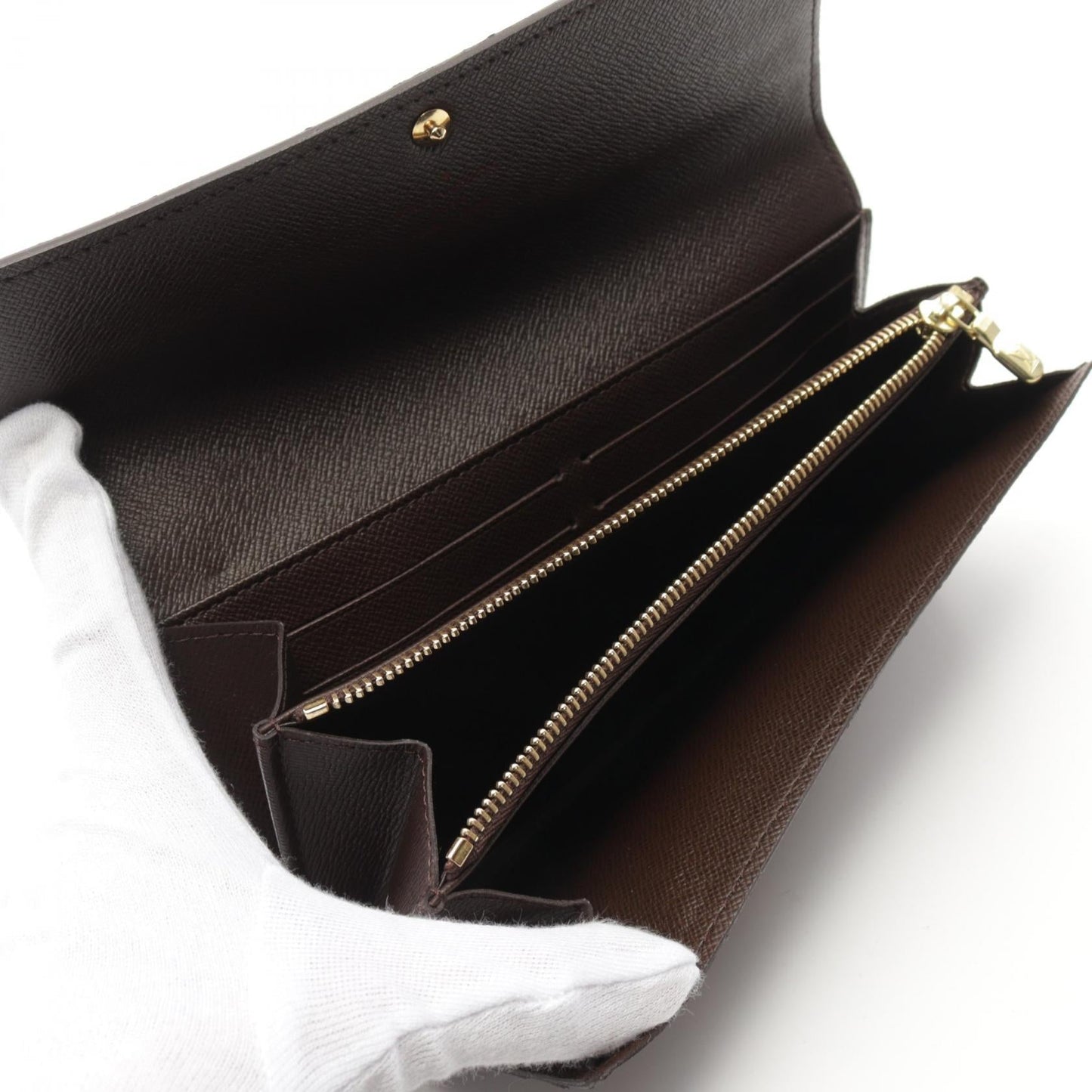 Louis Vuitton Damier Canvas Leather Wallet N61734