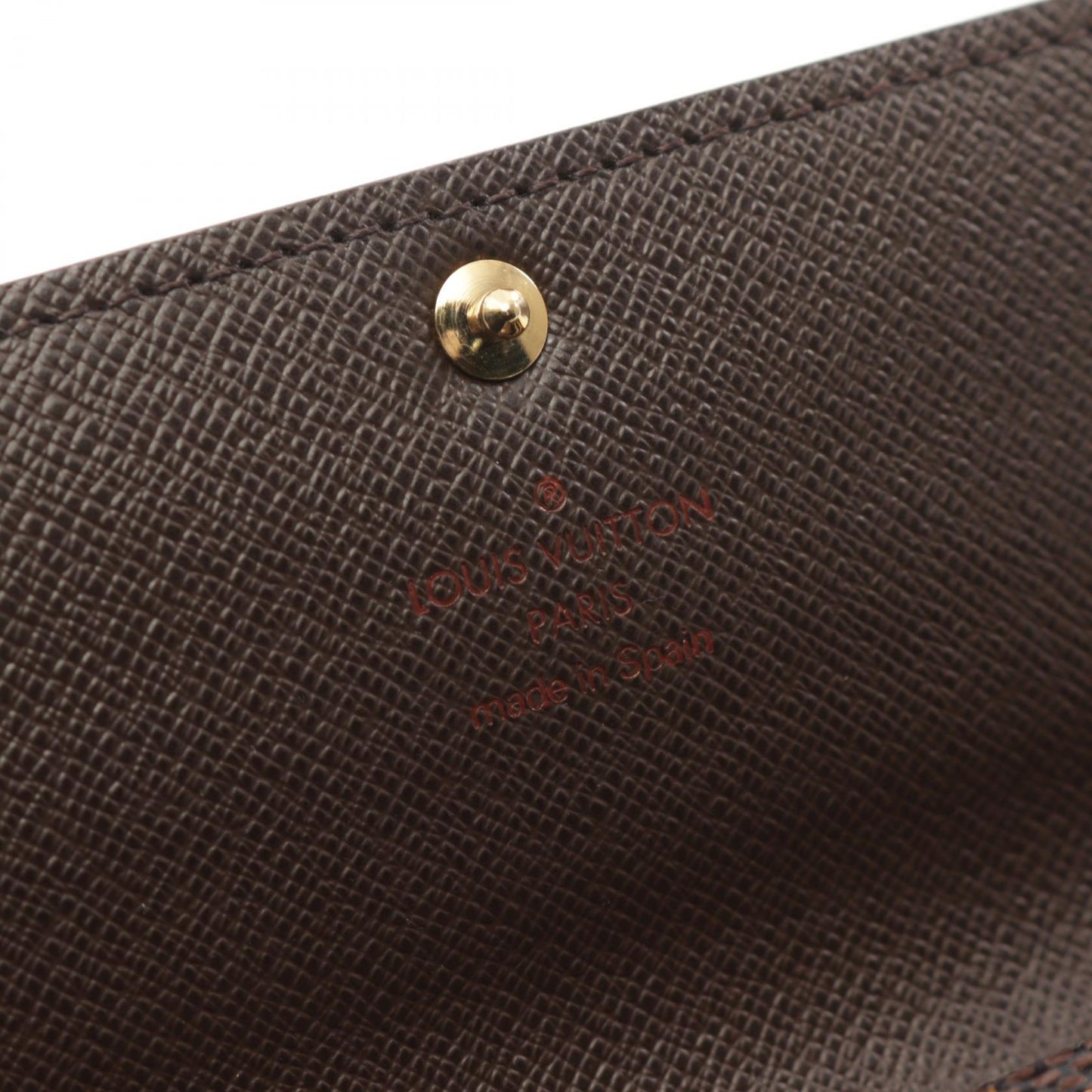 Louis Vuitton Damier Canvas Leather Wallet N61734