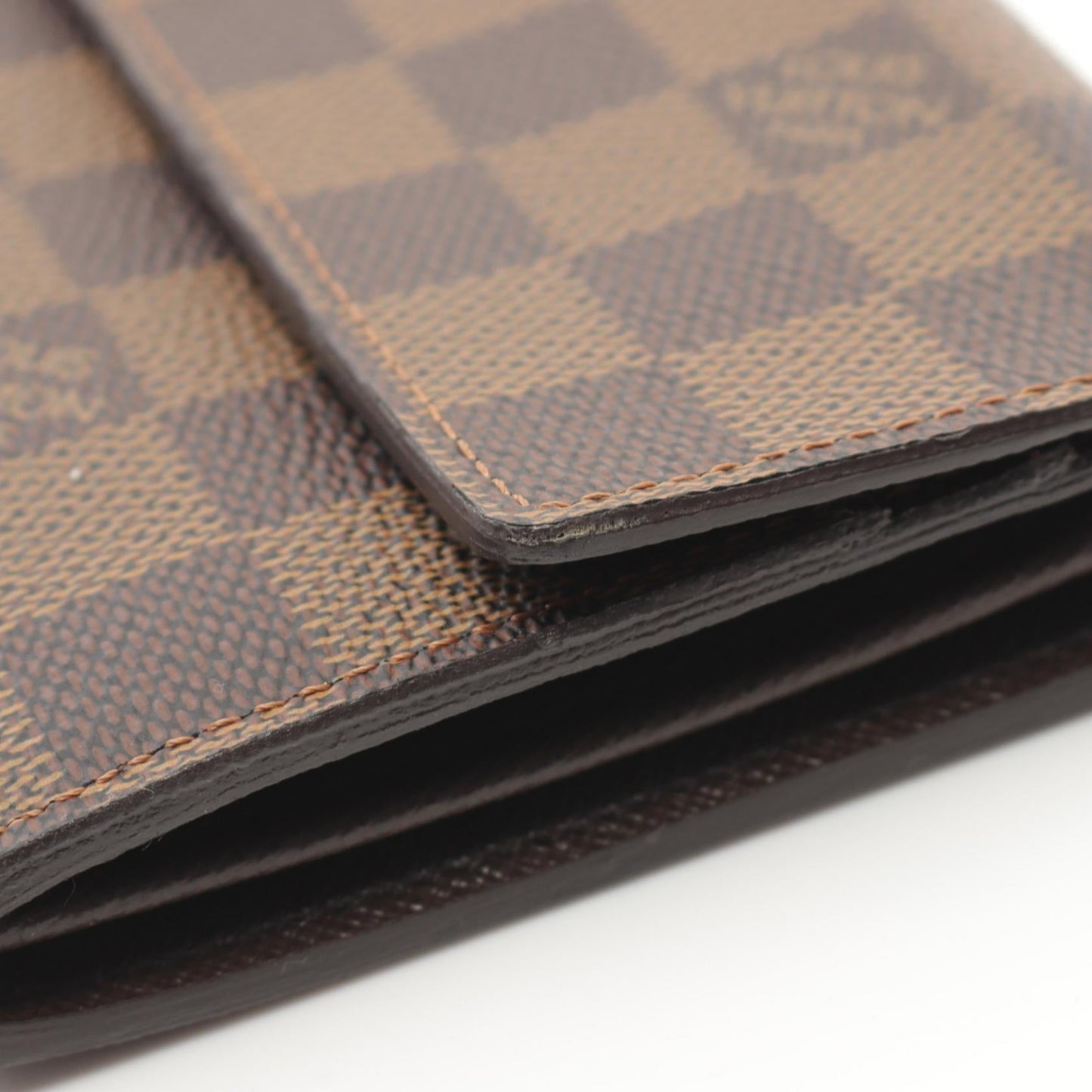 Louis Vuitton Damier Canvas Leather Wallet N61734