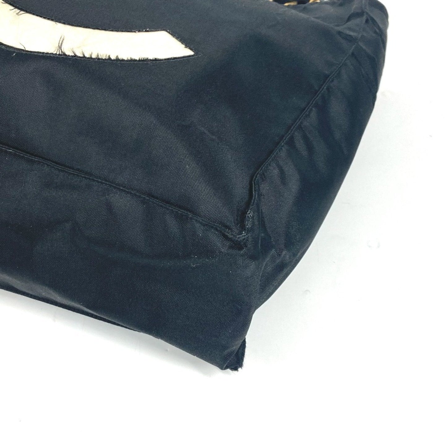Chanel Canvas Tote Bag with Subtle Scratches and Slight Folds