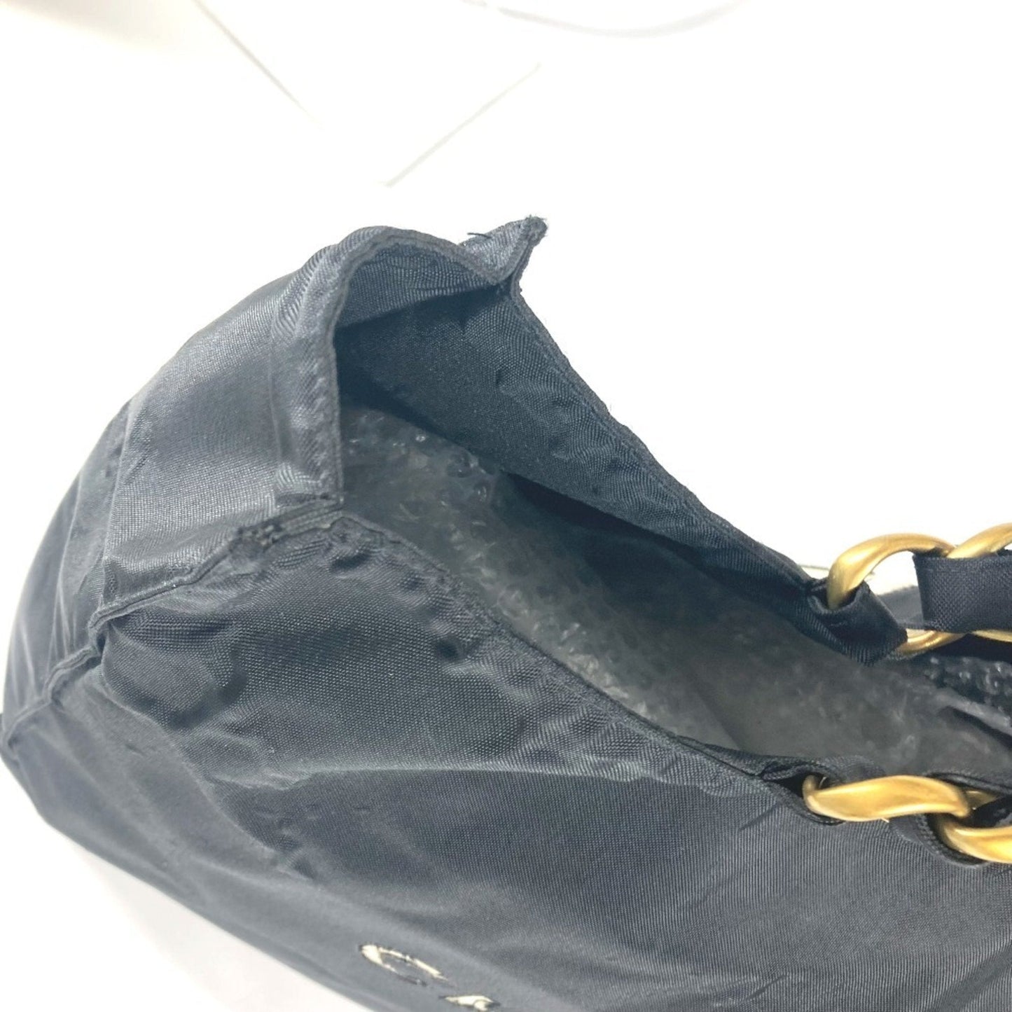 Chanel Canvas Tote Bag with Subtle Scratches and Slight Folds