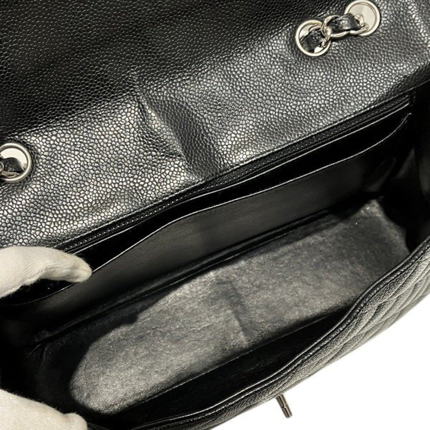 Chanel Timeless Leather Shoulder Bag with Minor Wear and  Card