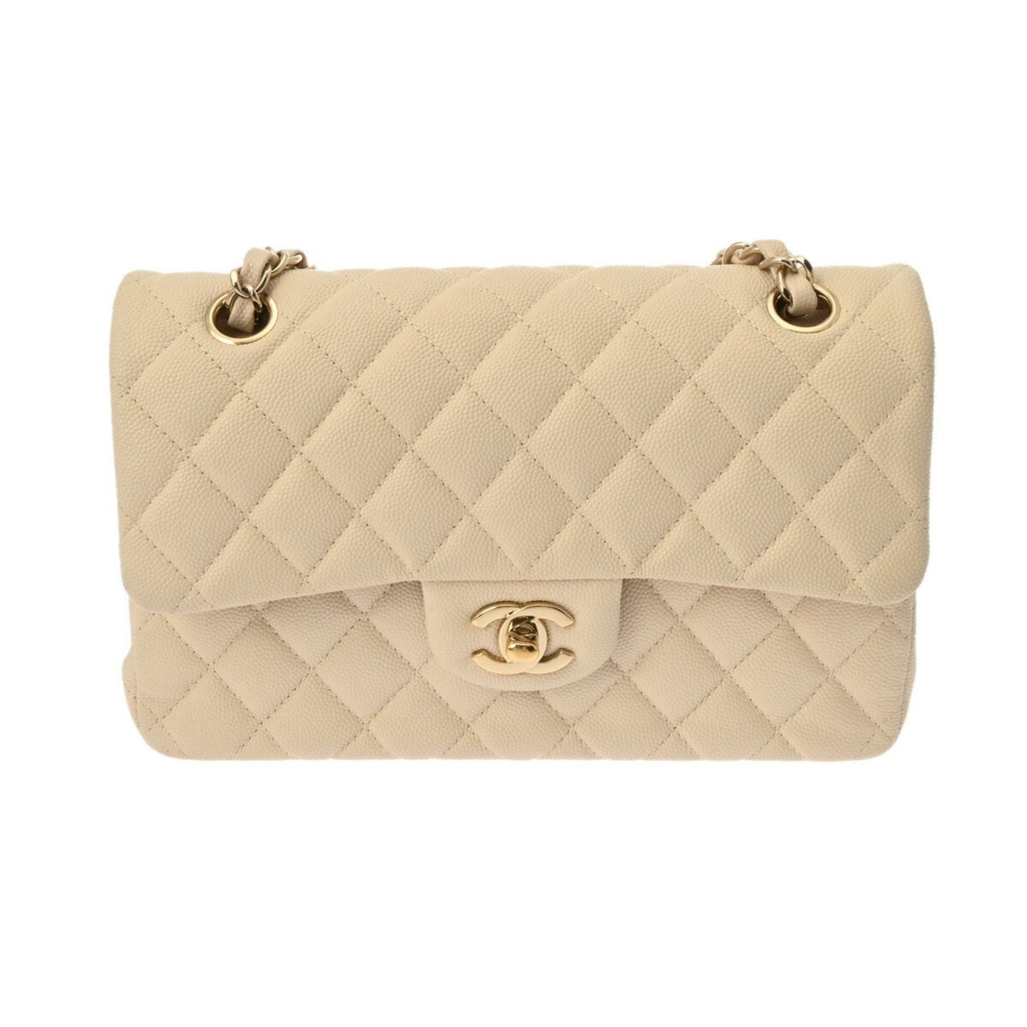 Chanel Timeless Leather Handbag with Dust Bag and  Card