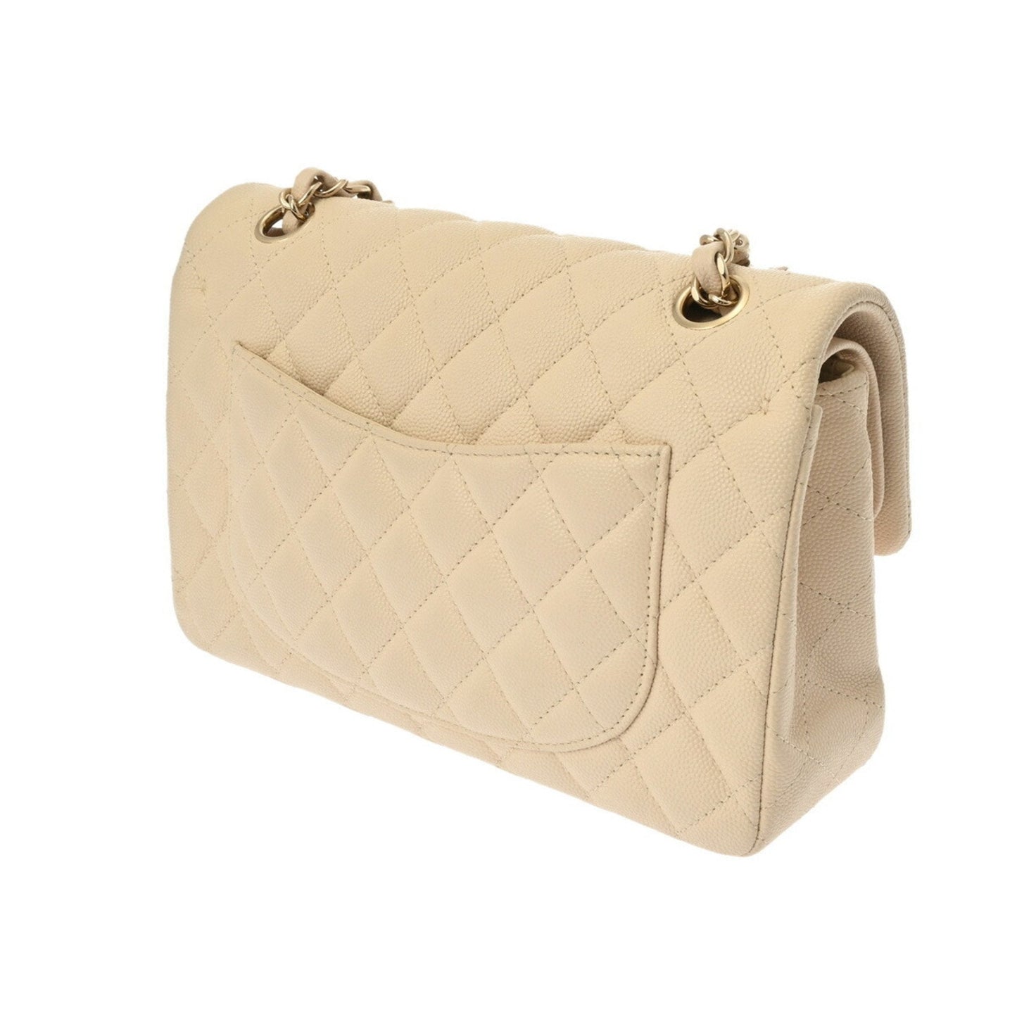 Chanel Timeless Leather Handbag with Dust Bag and  Card