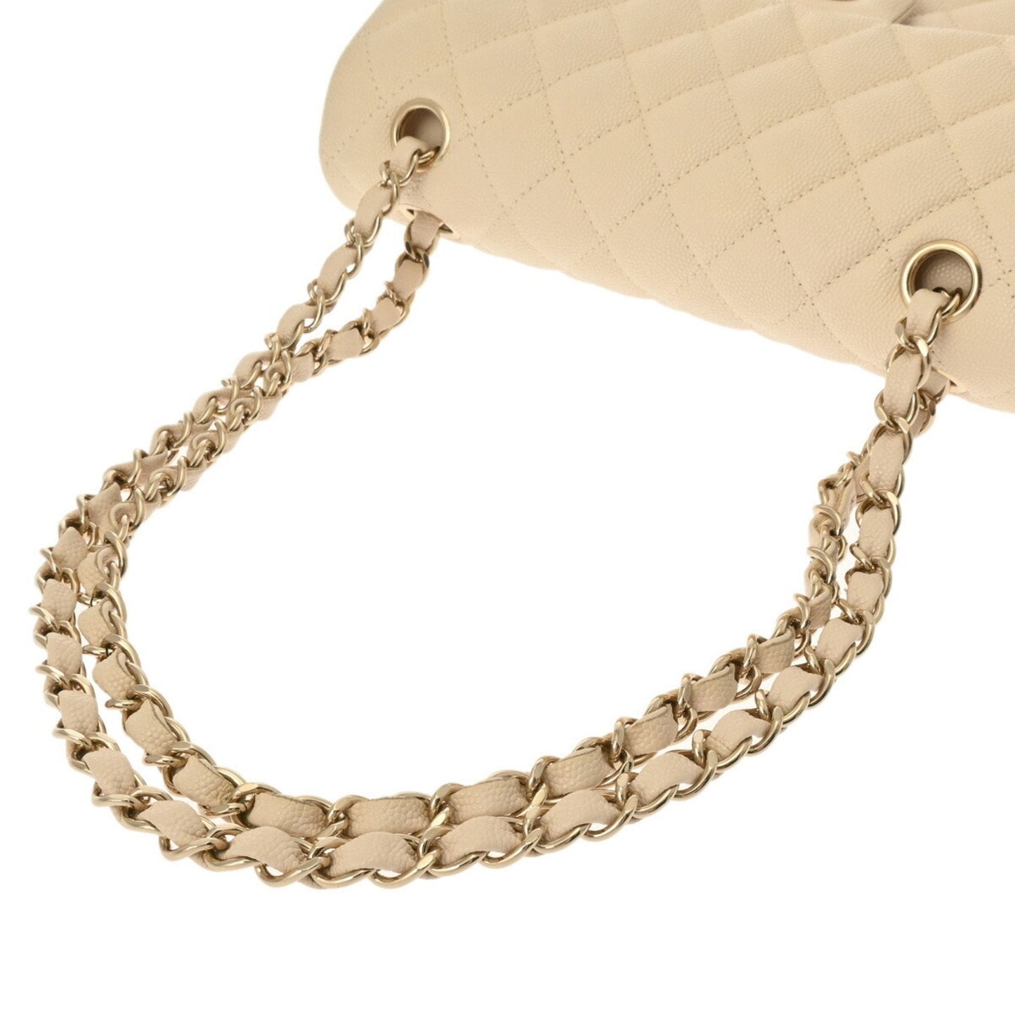 Chanel Timeless Leather Handbag with Dust Bag and  Card