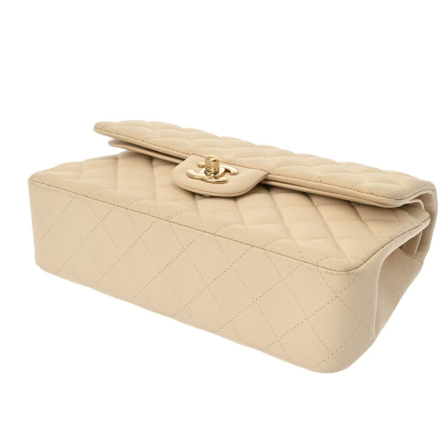 Chanel Timeless Leather Handbag with Dust Bag and  Card