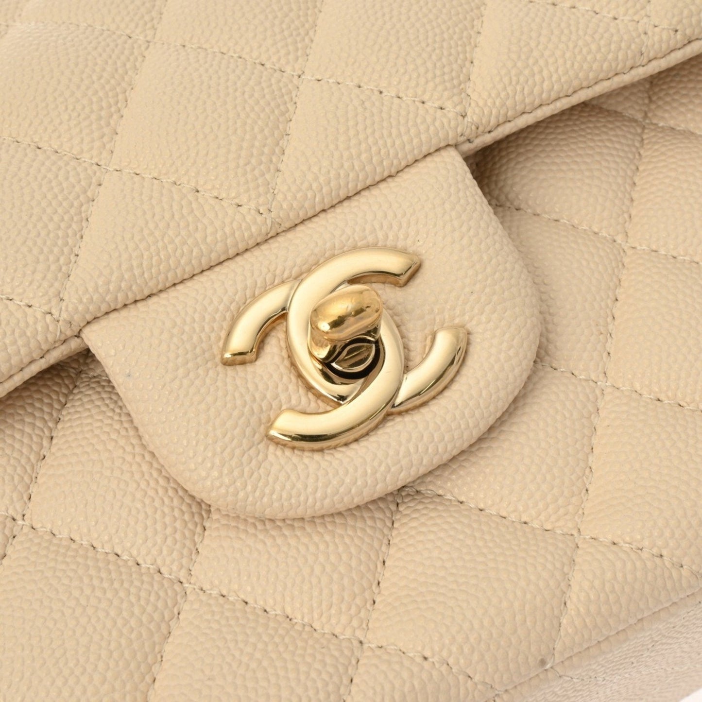 Chanel Timeless Leather Handbag with Dust Bag and  Card