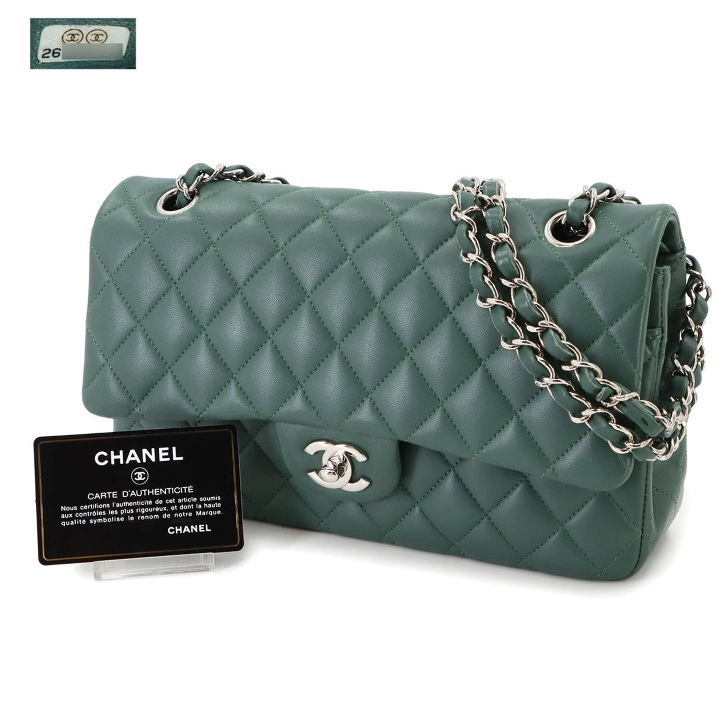 Chanel Timeless Leather Handbag with  Card