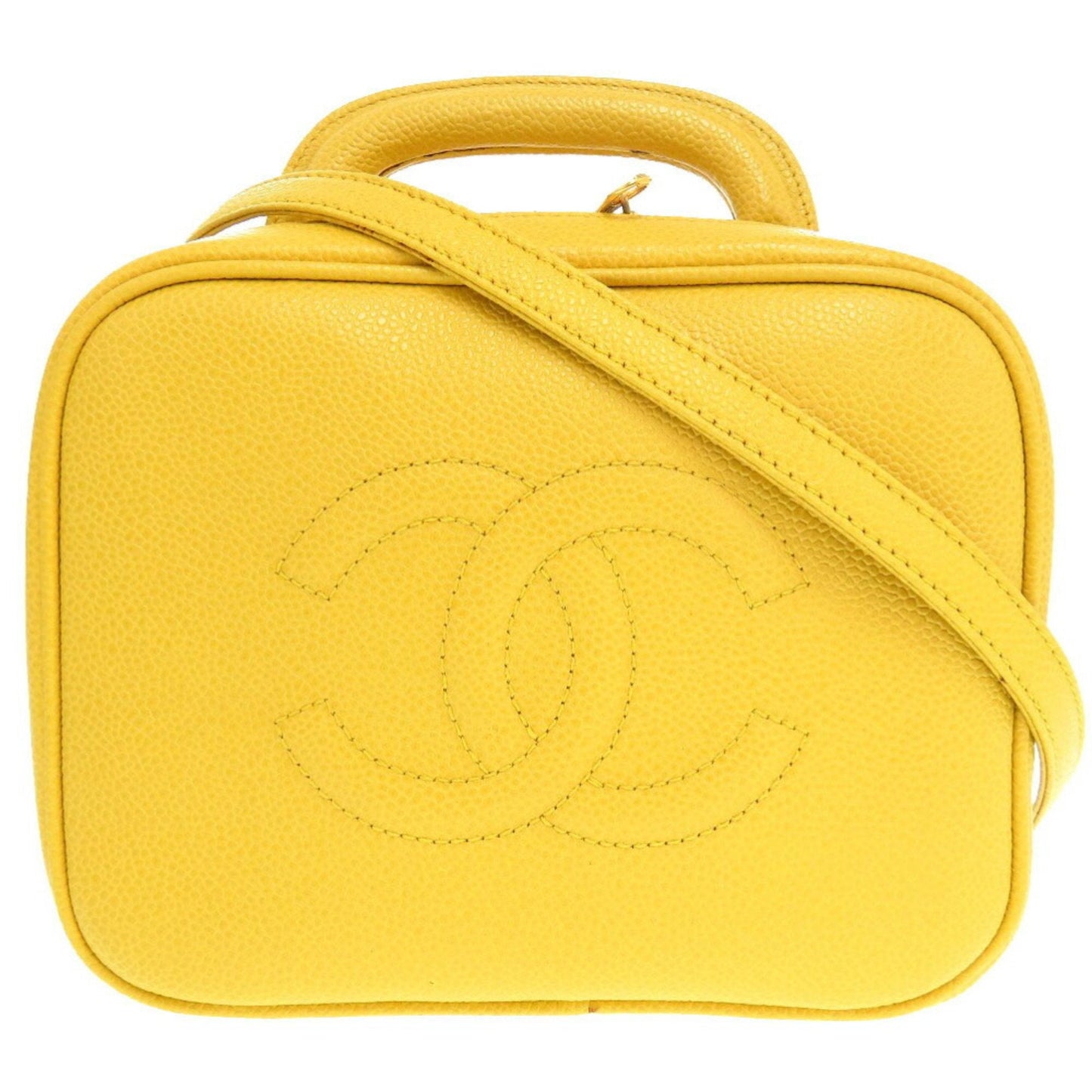 Chanel Leather Vanity Bag with Shoulder Strap and  Card