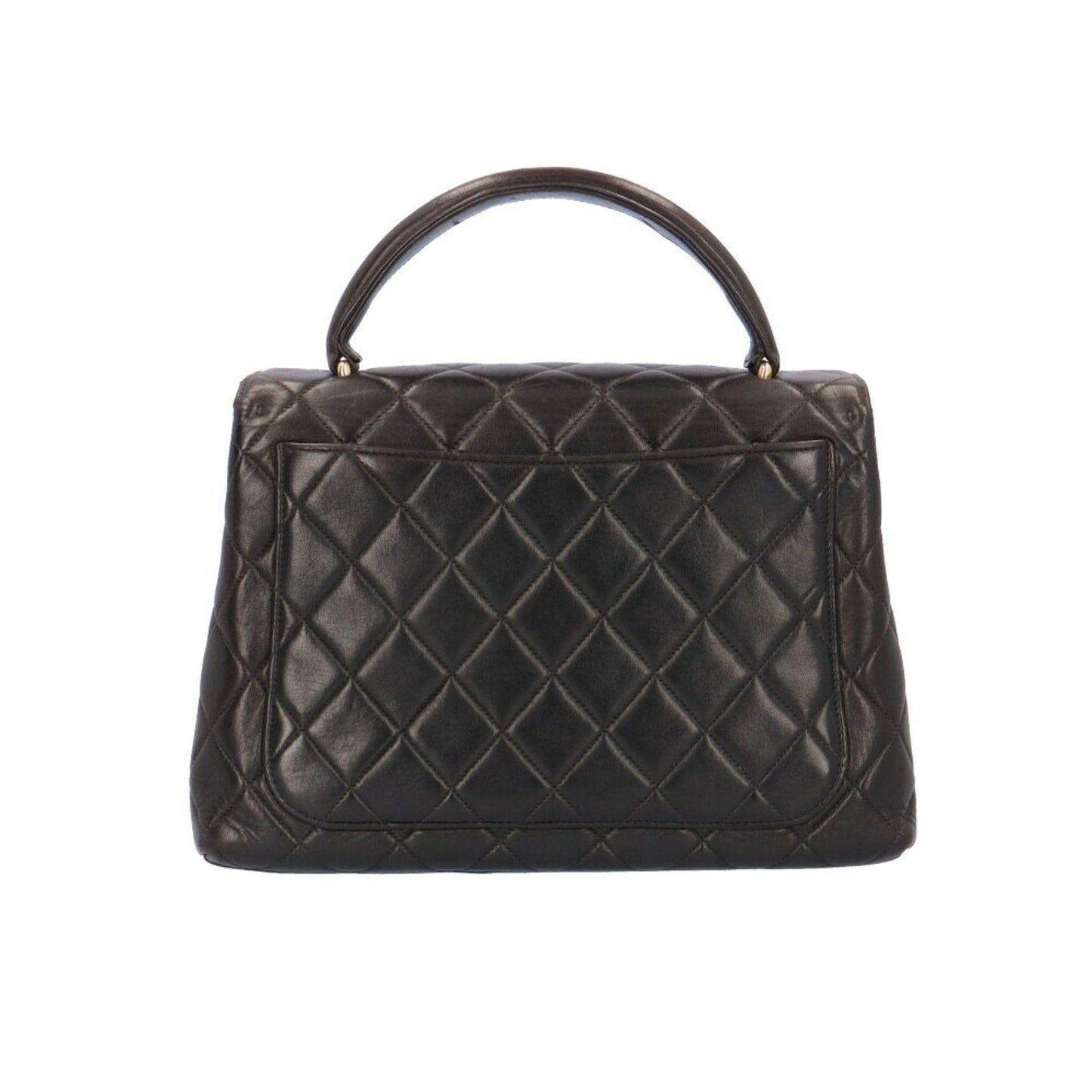 Chanel Leather Coco Handle Bag with  Card