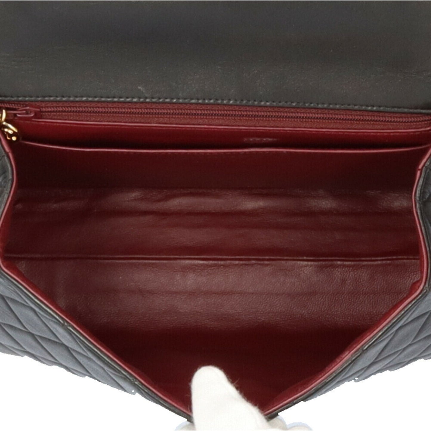 Chanel Leather Coco Handle Bag with  Card