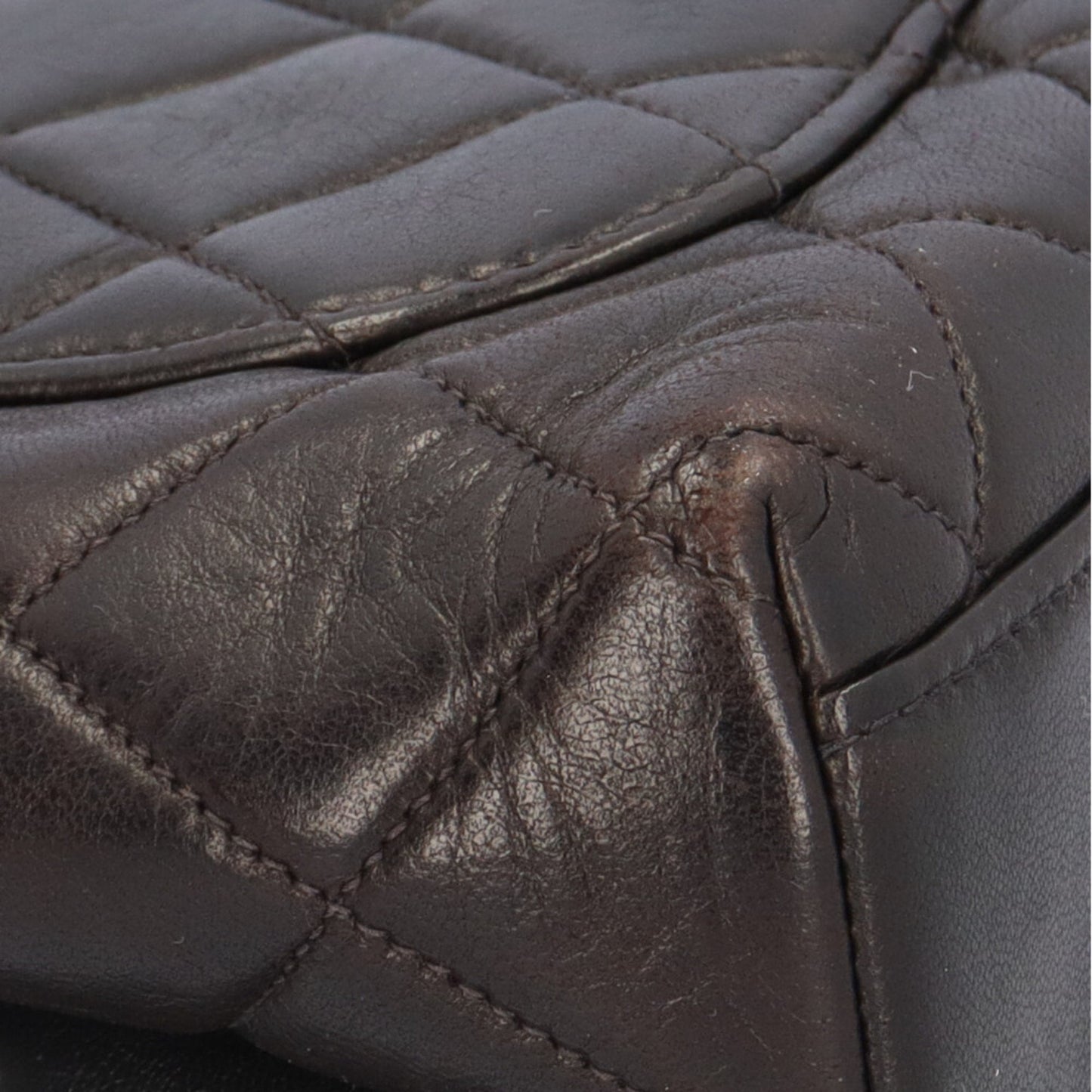 Chanel Leather Coco Handle Bag with  Card
