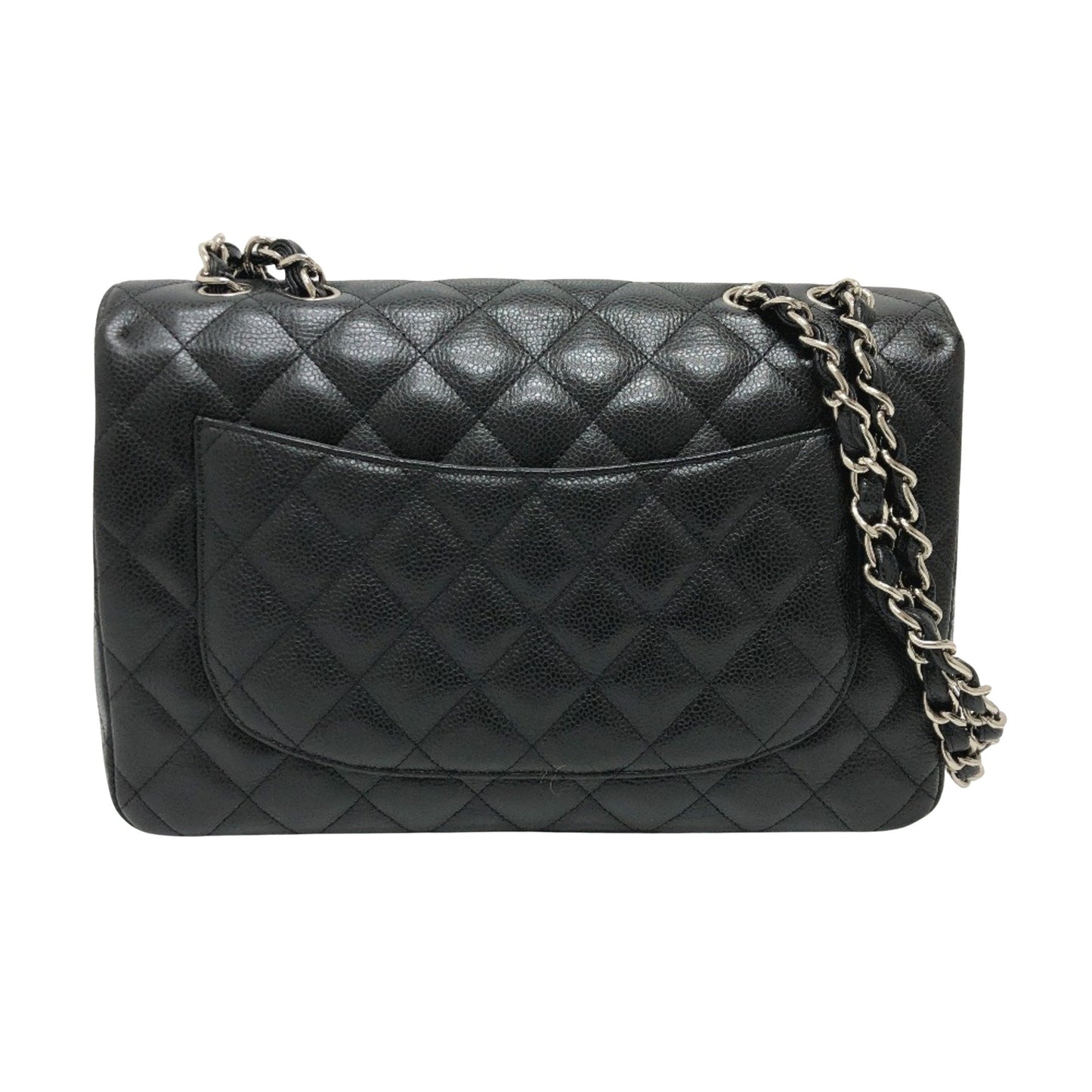 Chanel Luxury Leather Jumbo Handbag with Box and Dust Bag