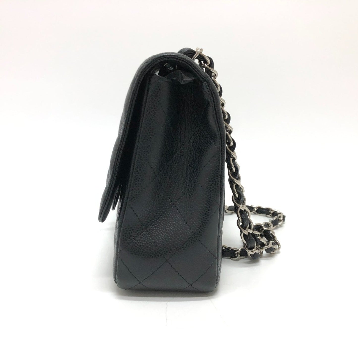 Chanel Luxury Leather Jumbo Handbag with Box and Dust Bag