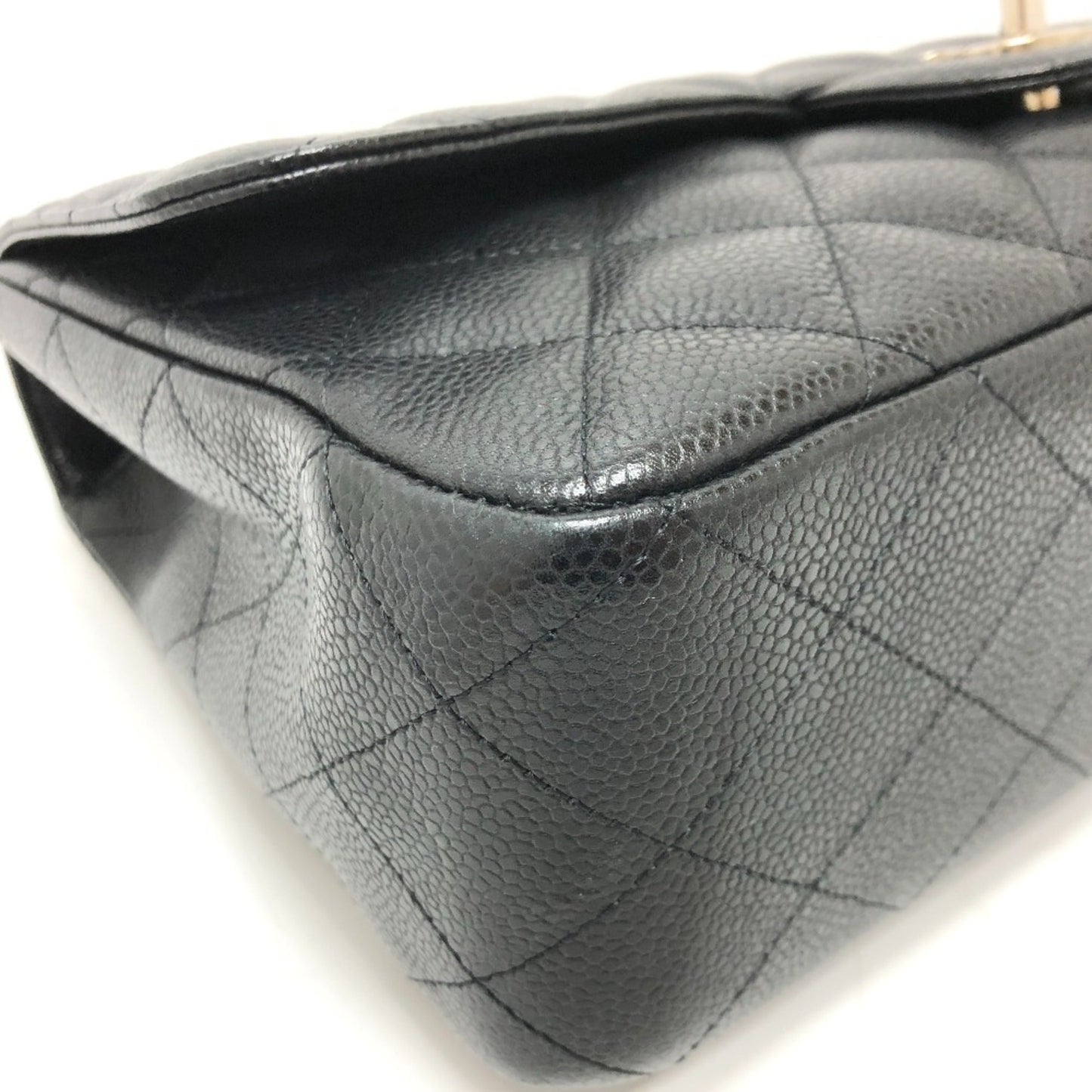 Chanel Luxury Leather Jumbo Handbag with Box and Dust Bag
