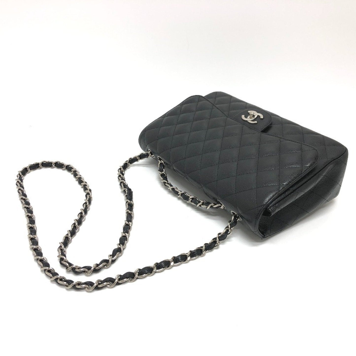 Chanel Luxury Leather Jumbo Handbag with Box and Dust Bag