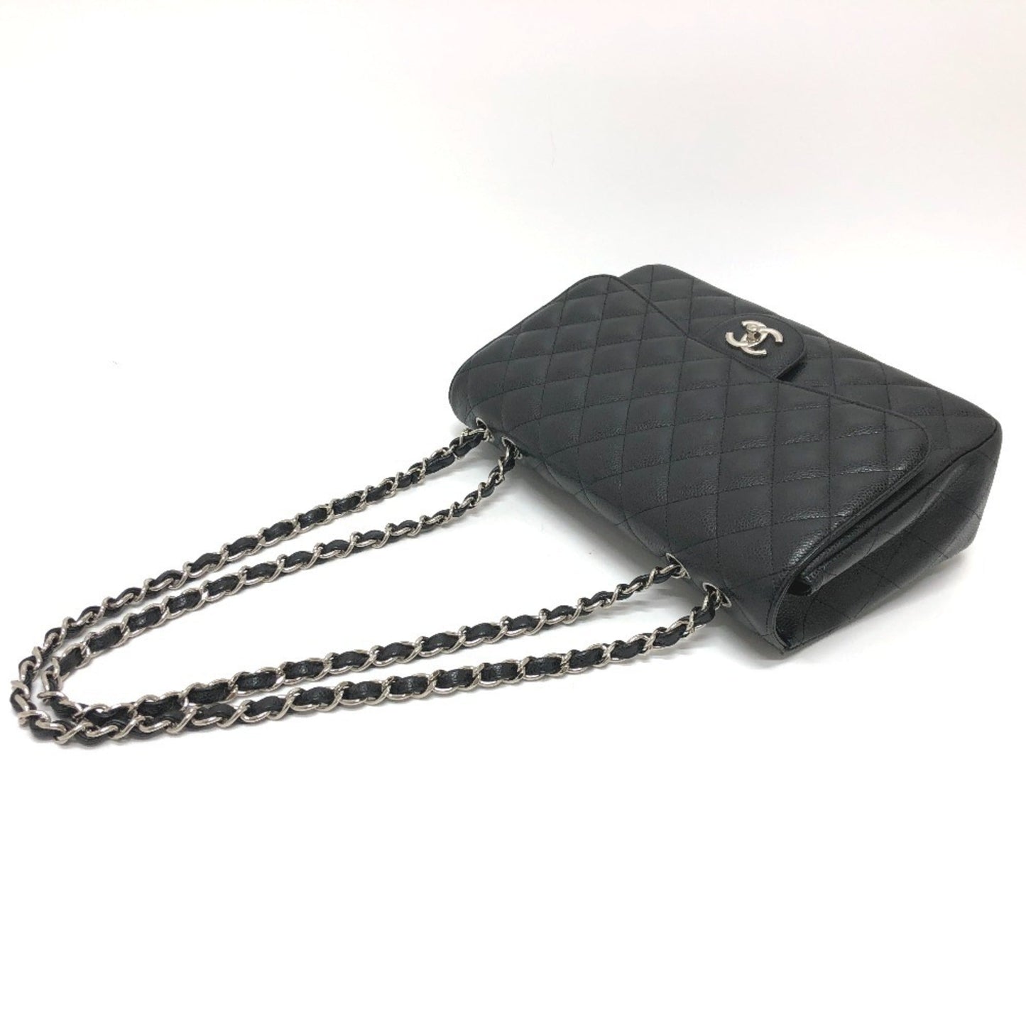 Chanel Luxury Leather Jumbo Handbag with Box and Dust Bag