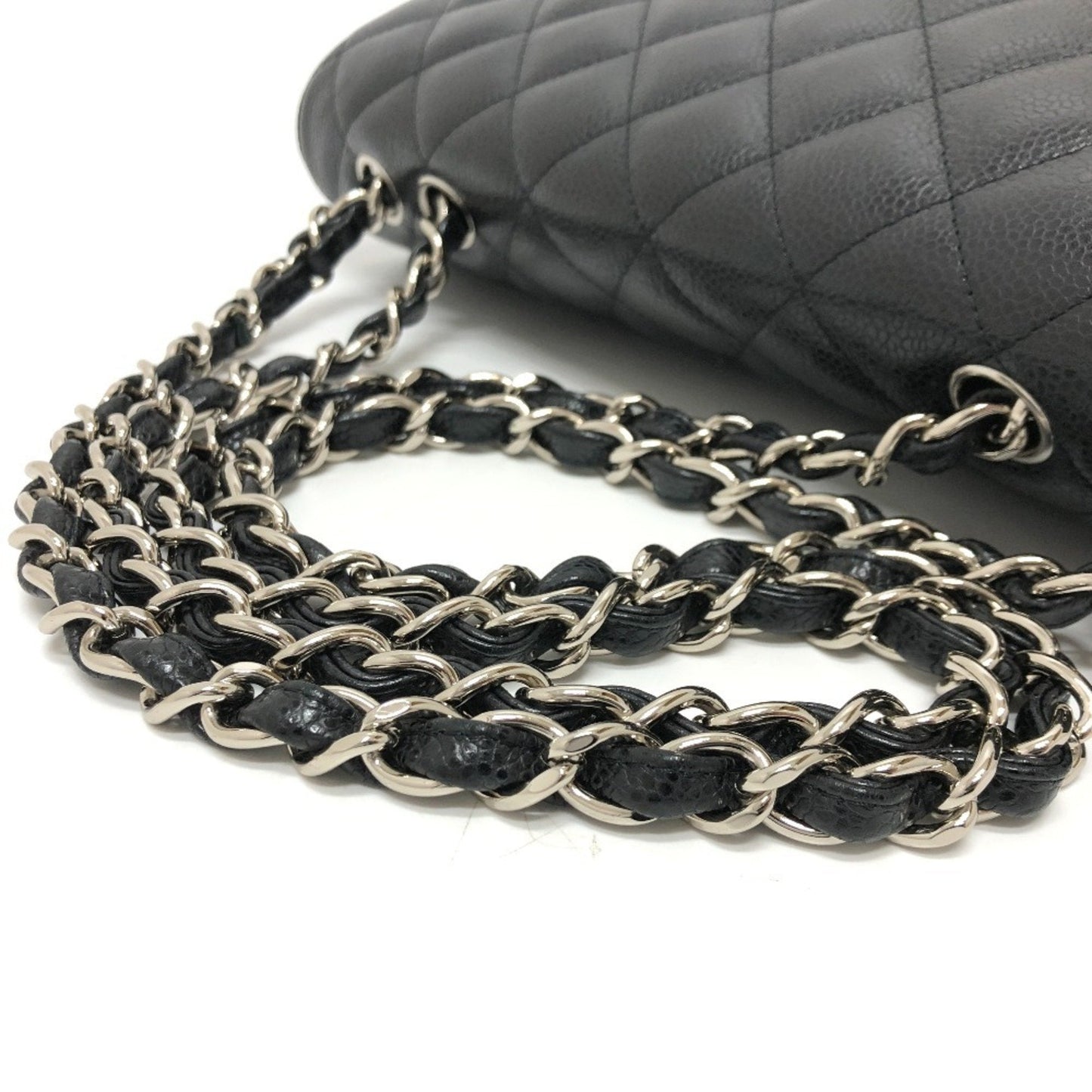 Chanel Luxury Leather Jumbo Handbag with Box and Dust Bag