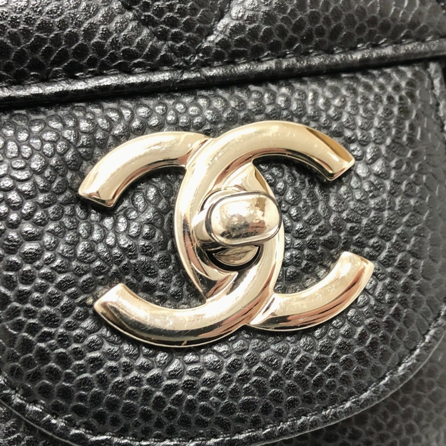 Chanel Luxury Leather Jumbo Handbag with Box and Dust Bag