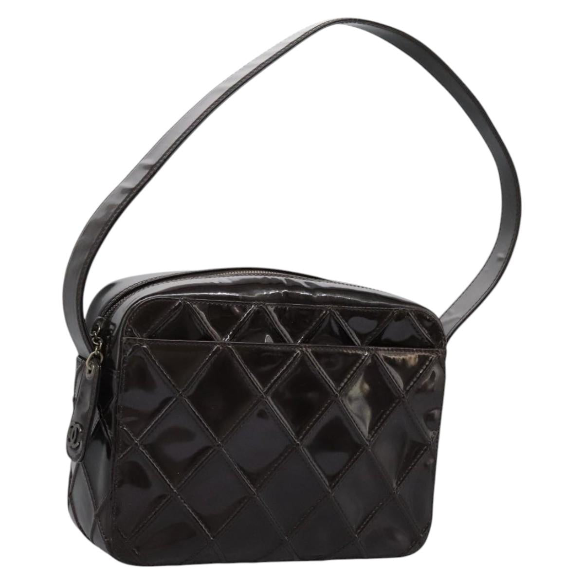Chanel Chanel Quilted Patent Leather Shoulder Bag