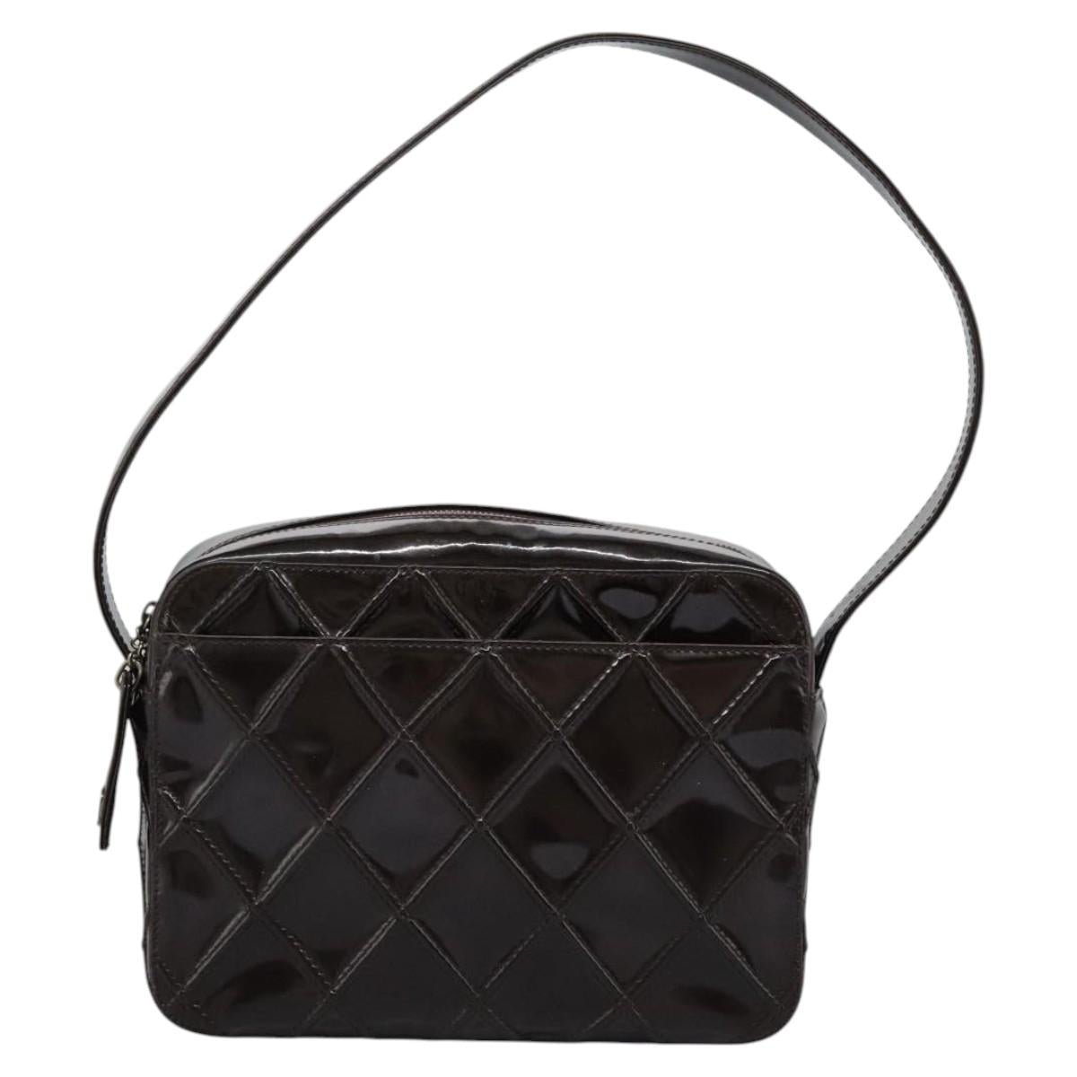 Chanel Chanel Quilted Patent Leather Shoulder Bag
