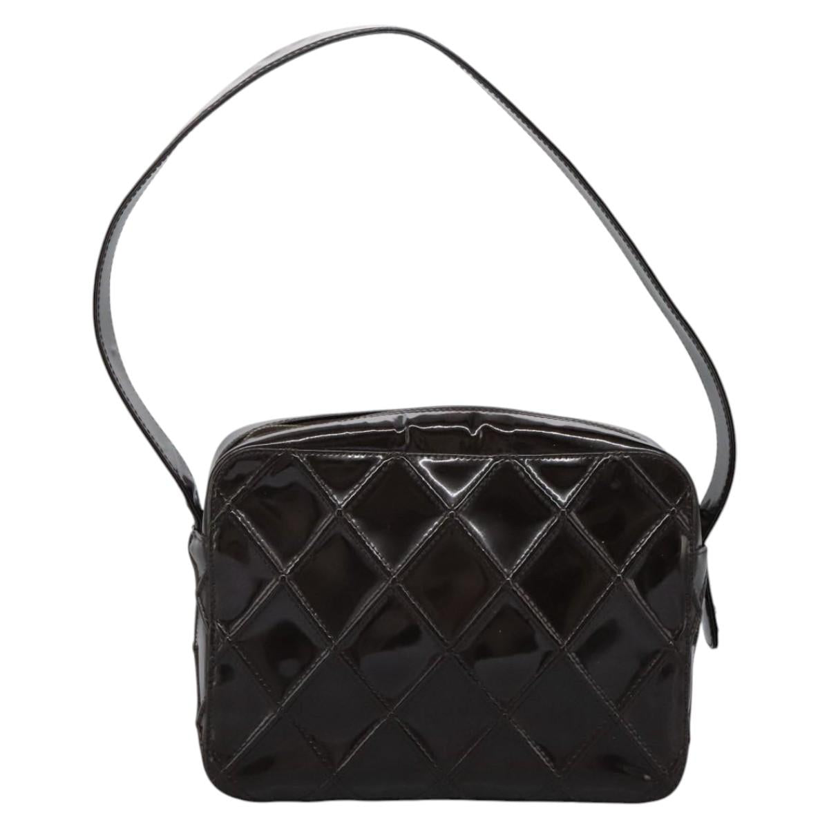 Chanel Chanel Quilted Patent Leather Shoulder Bag