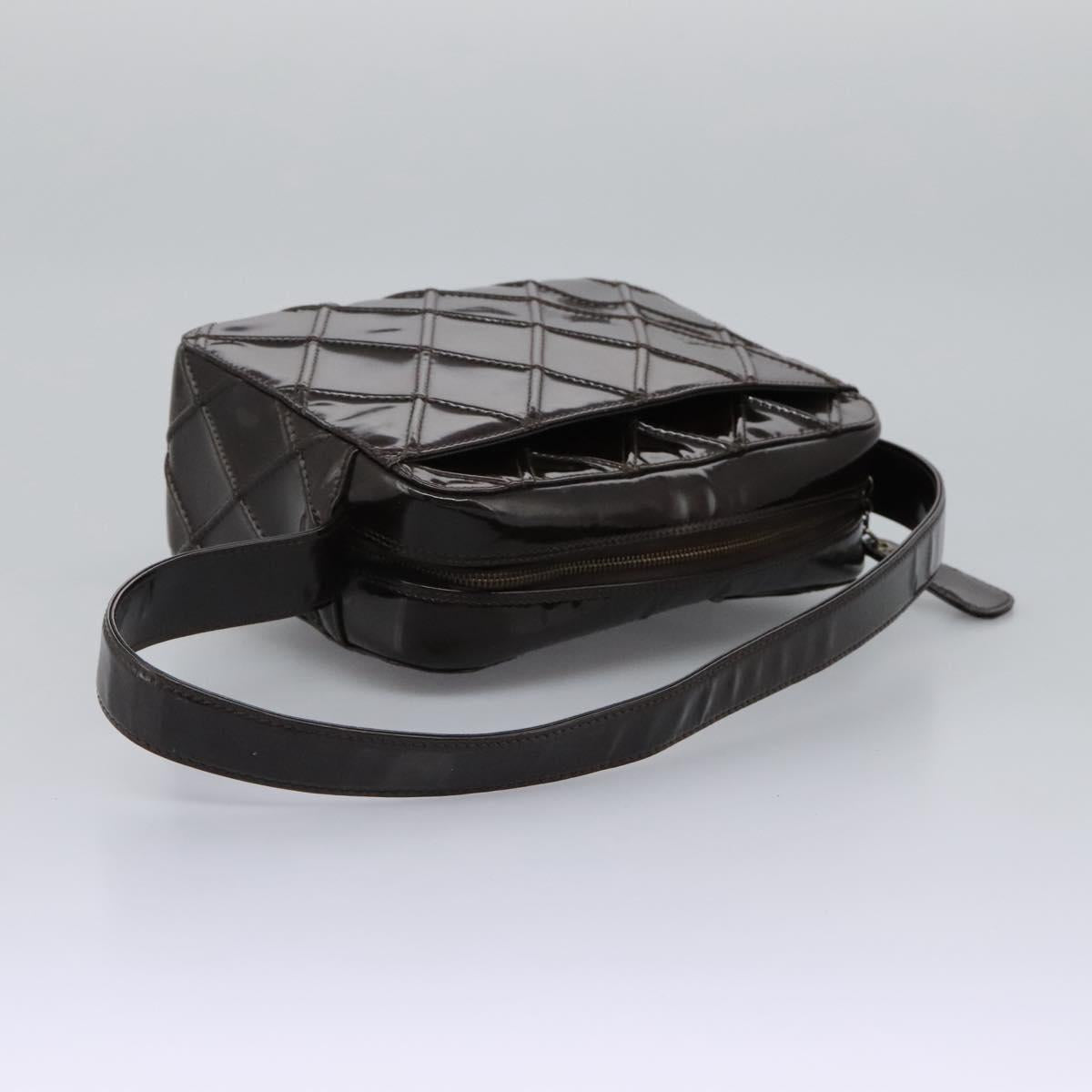 Chanel Chanel Quilted Patent Leather Shoulder Bag
