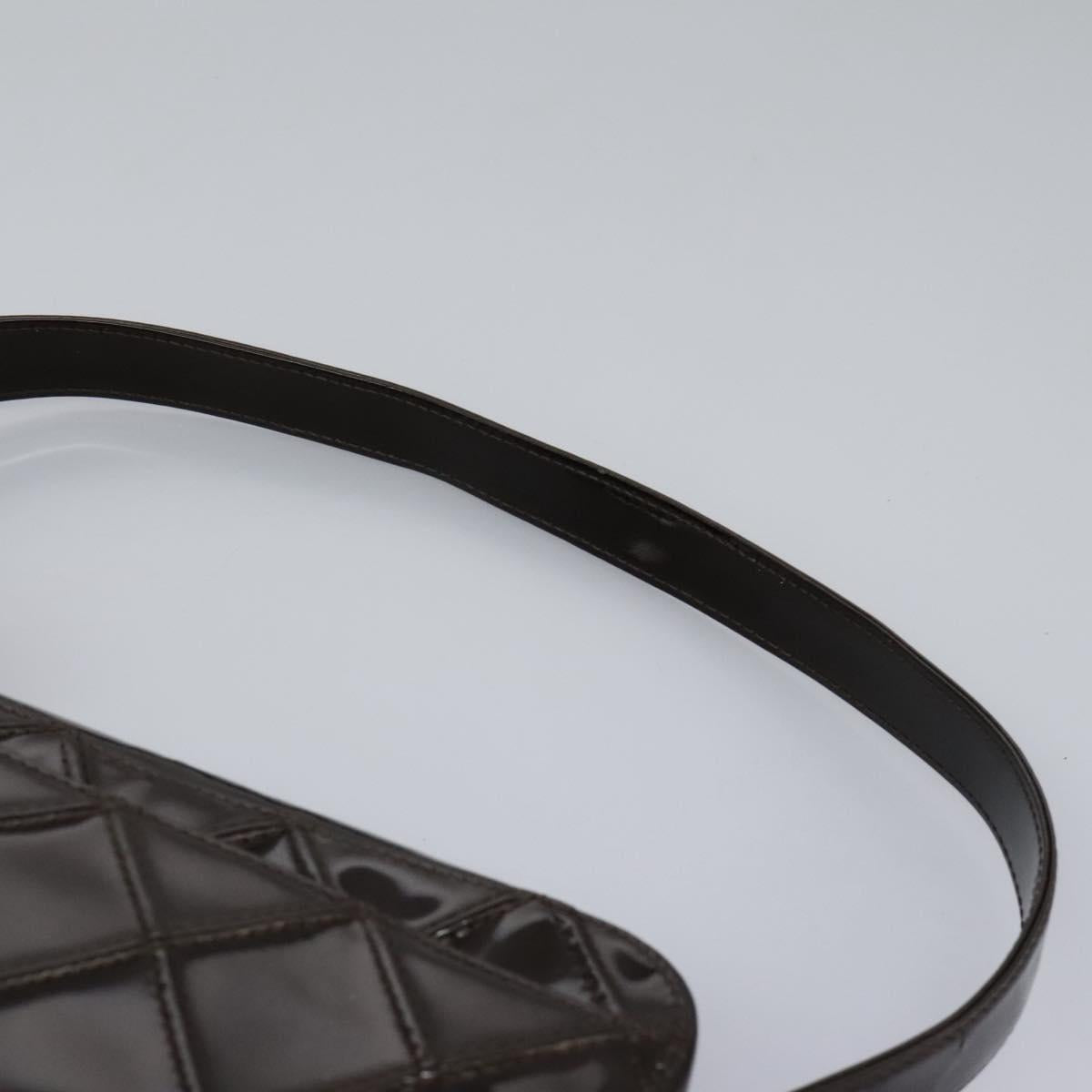 Chanel Chanel Quilted Patent Leather Shoulder Bag