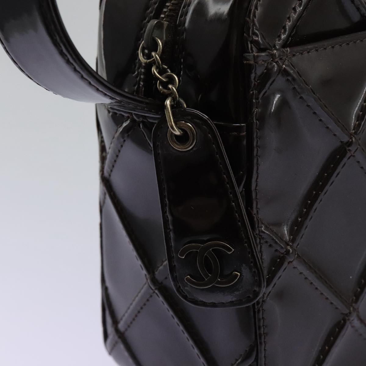 Chanel Chanel Quilted Patent Leather Shoulder Bag