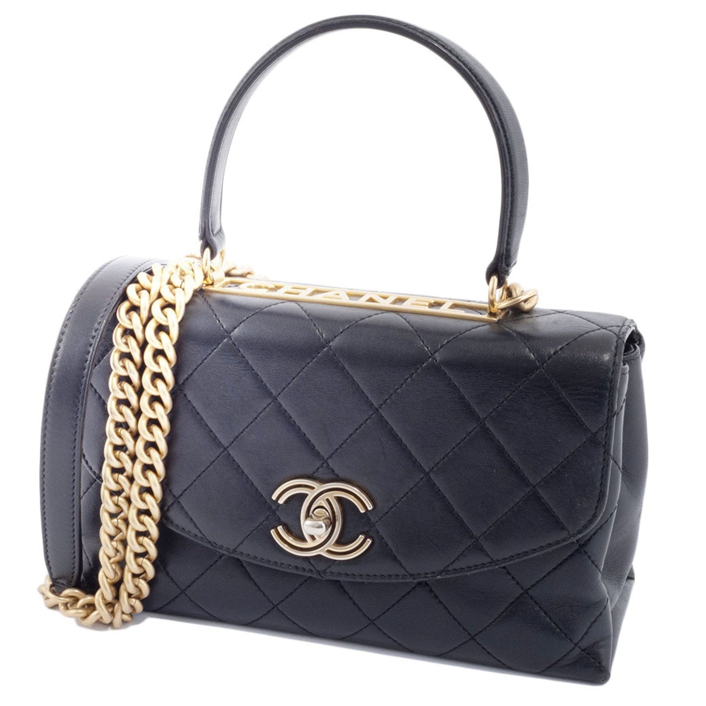 Chanel Chanel Quilted Lambskin Leather Shoulder Bag