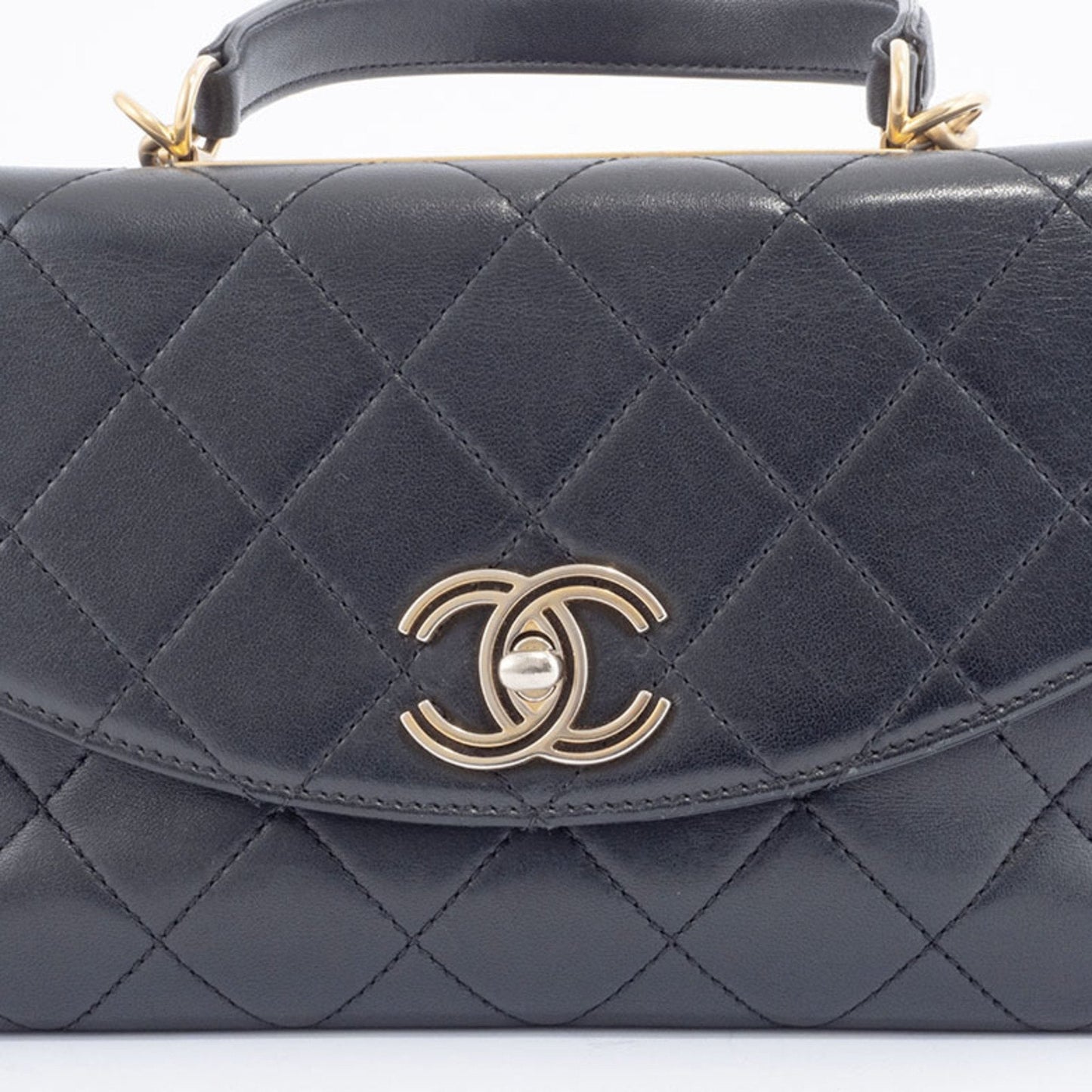 Chanel Chanel Quilted Lambskin Leather Shoulder Bag