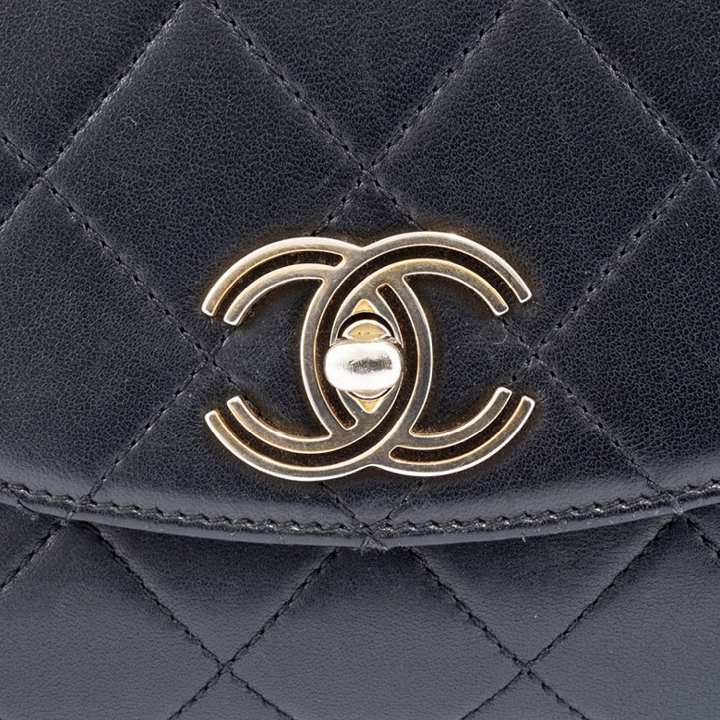 Chanel Chanel Quilted Lambskin Leather Shoulder Bag