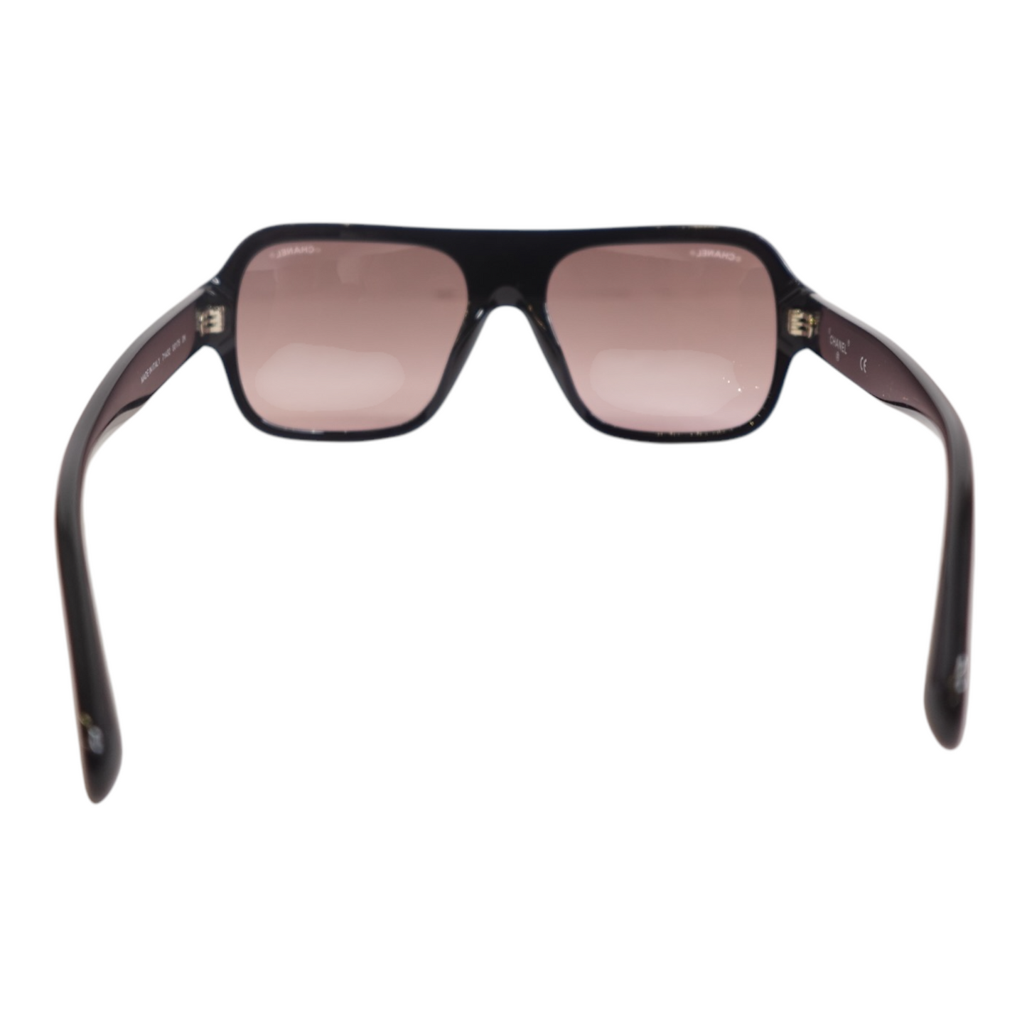 Chanel Pink Rhinestone Aviator Sunglasses