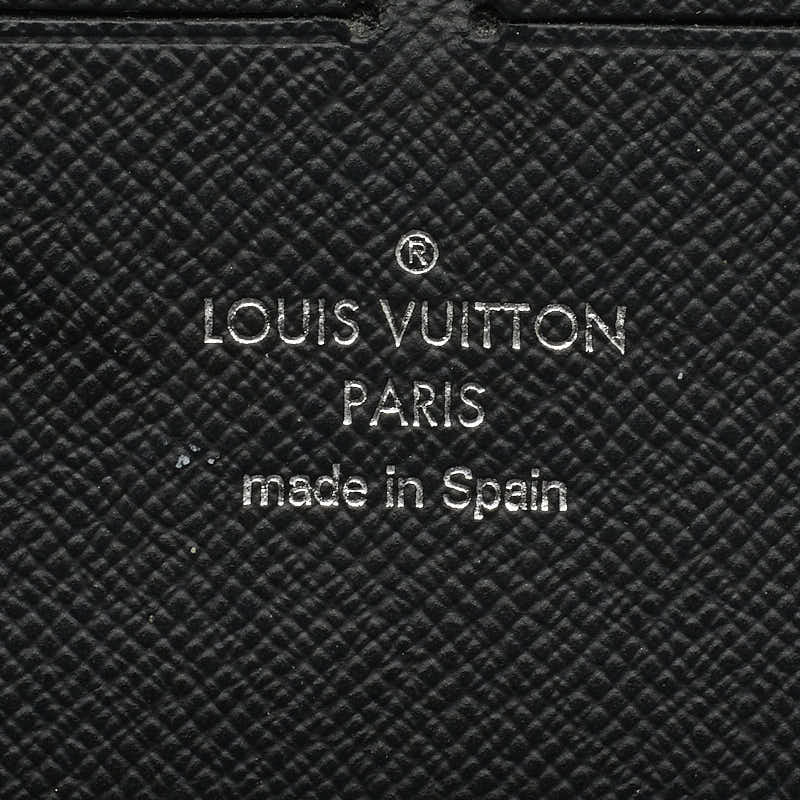 Louis Vuitton Epic Zippie Organizer Round  Long Wallet M63852 Black Leather Ladies Louis Vuitton