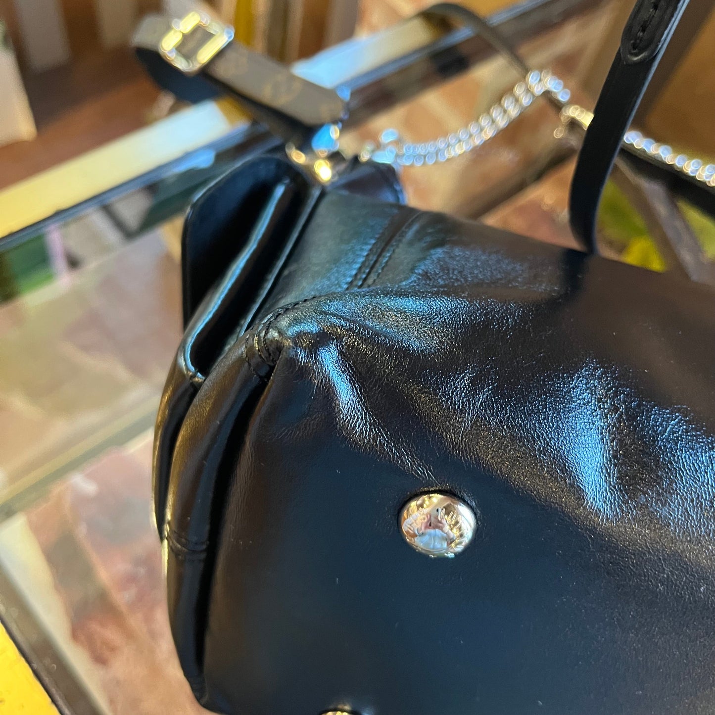 LOUIS VUITTON CarryAll Cargo Vibe PM Black Lambskin